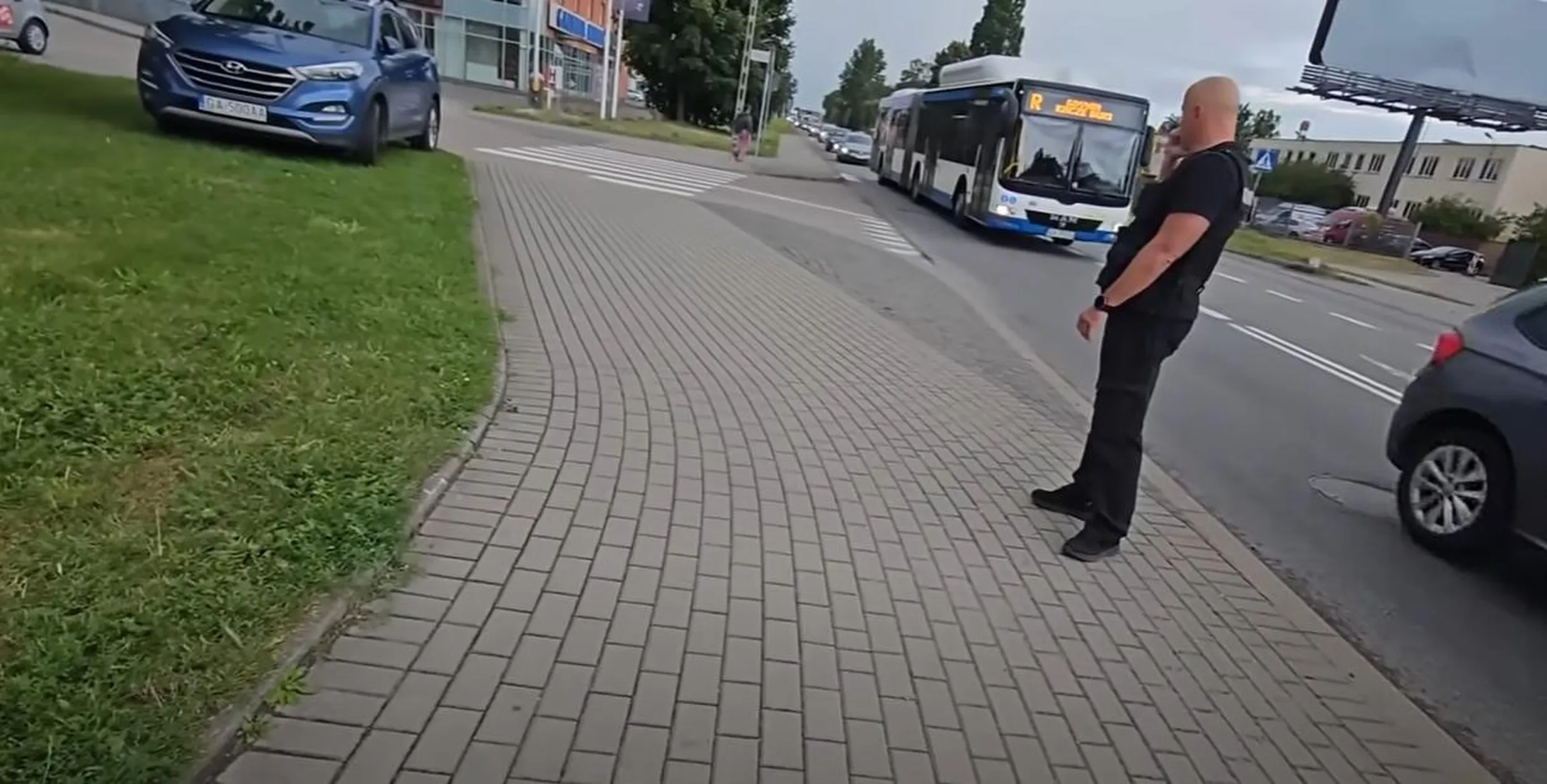 Zmęczył się i na trawce zaparkował