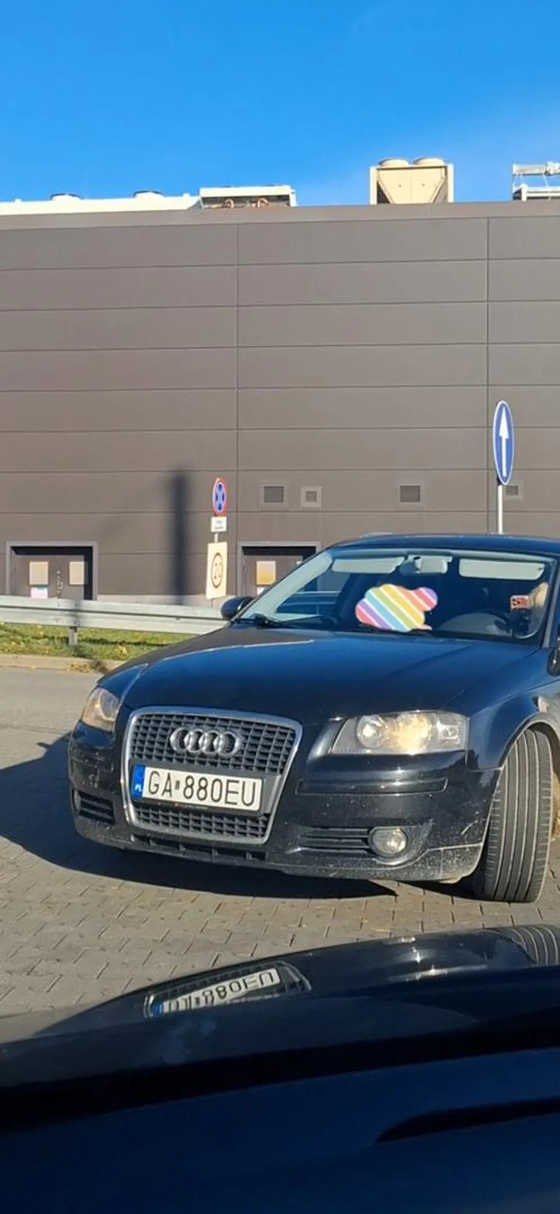 Nie patrzy na znaki jest wyjazd i znak a ta sie pcha modelka