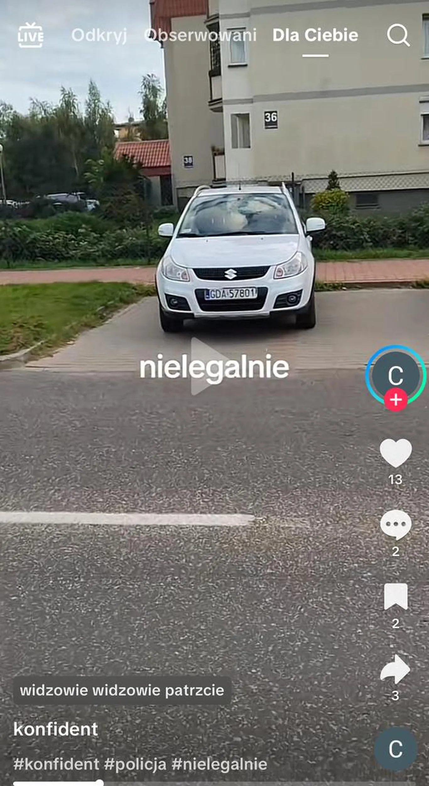 Nie legalnie stanął!!