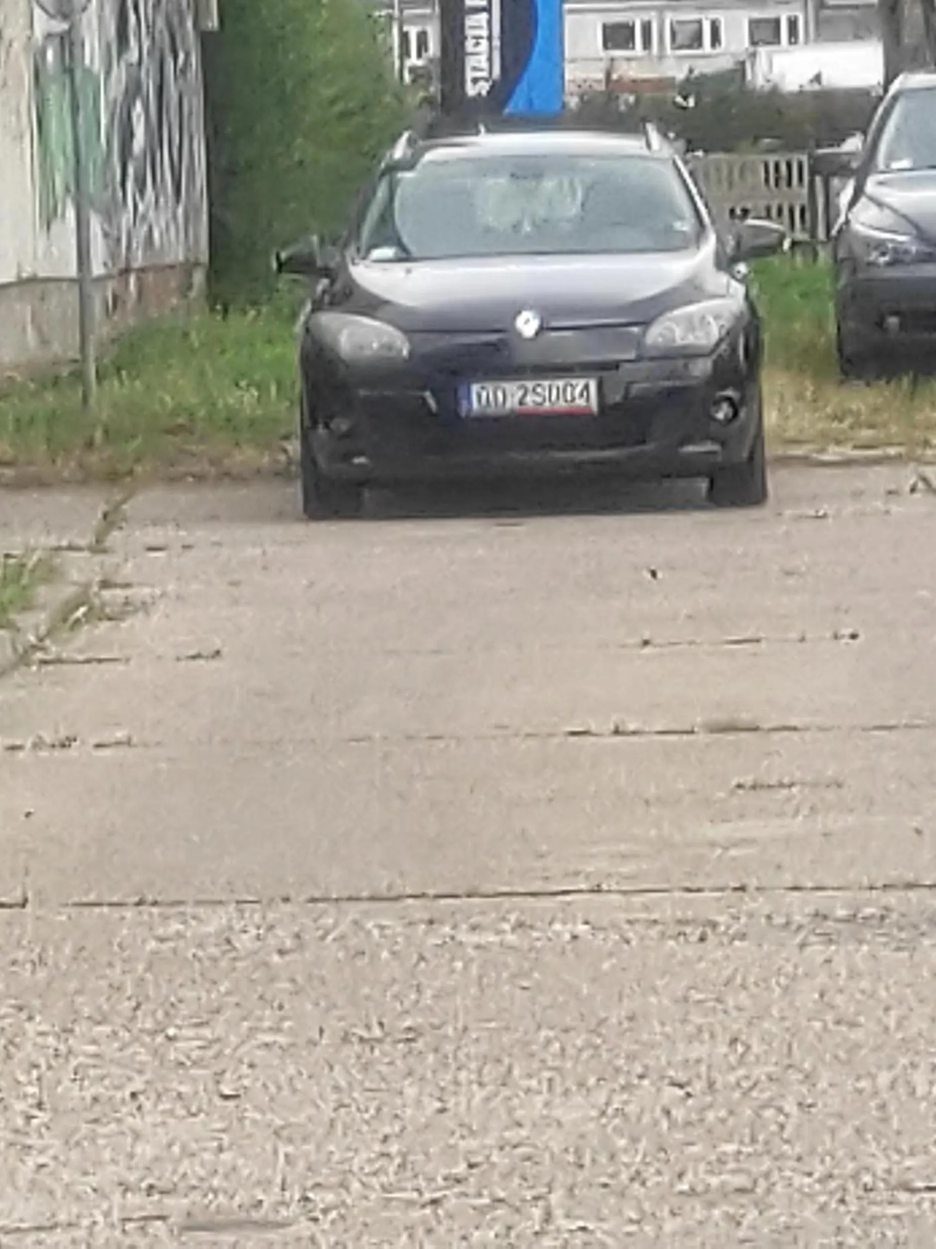 Mistrz parkowania na przejściu i wjeździe