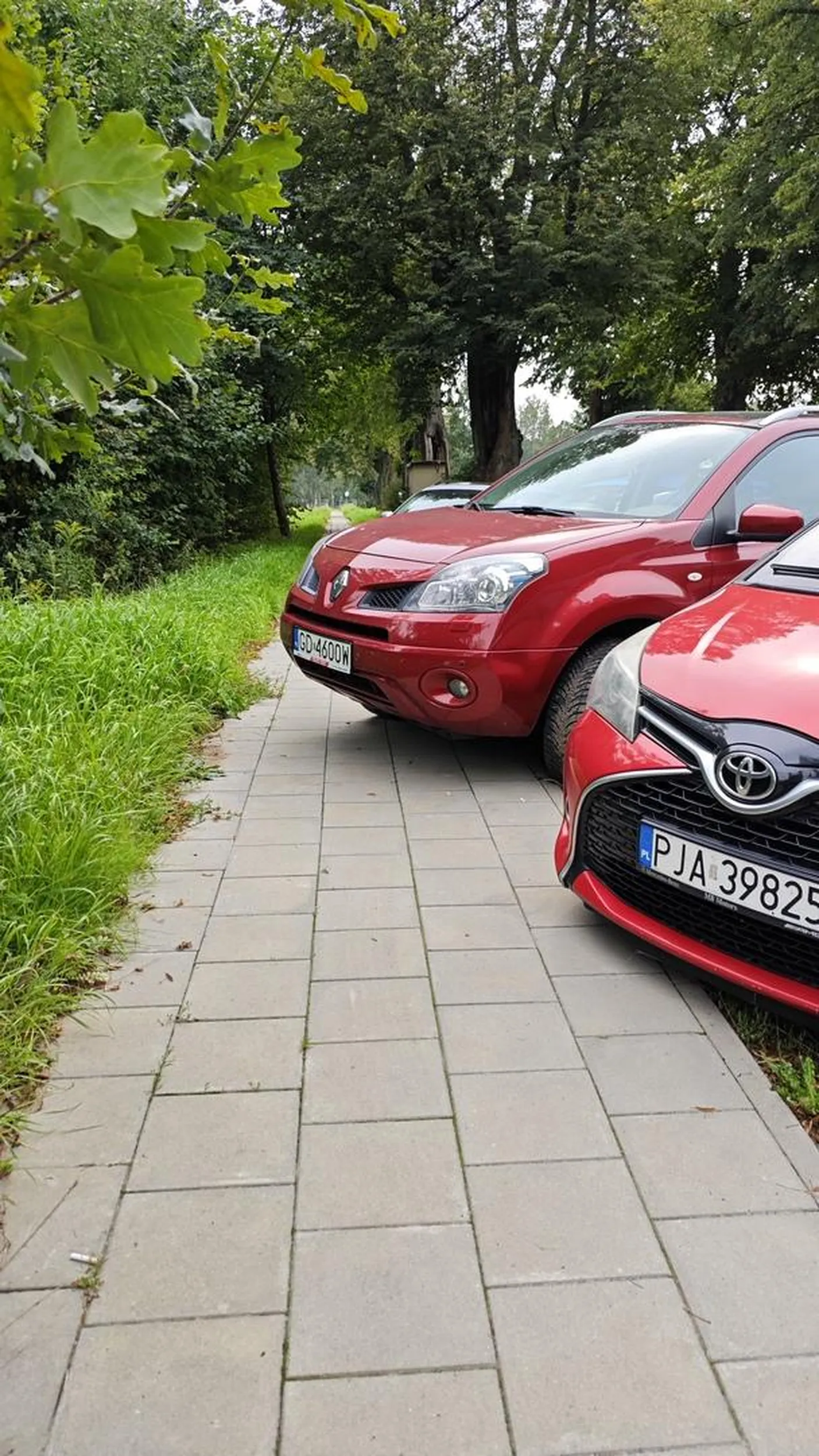 Nie ma to jak zająć cały chodnik...