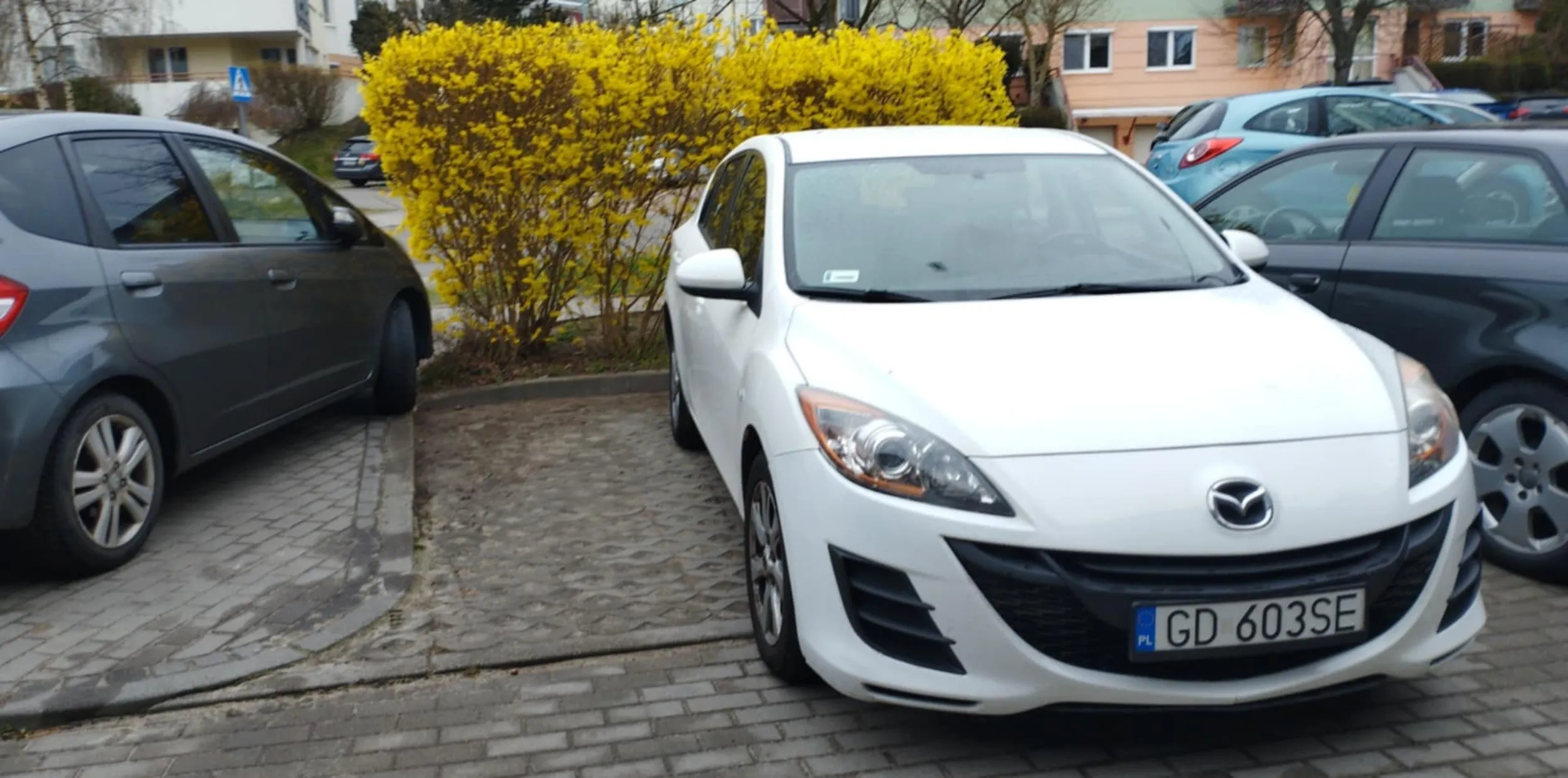 Jak już parkujesz to zajmij miejsce normalne A nie stajesz na środku jak święta krowa.