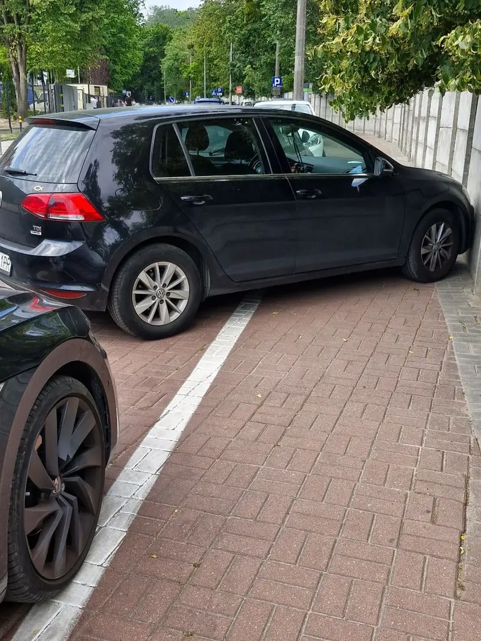 Chodnik przy gdańskim szpitalu