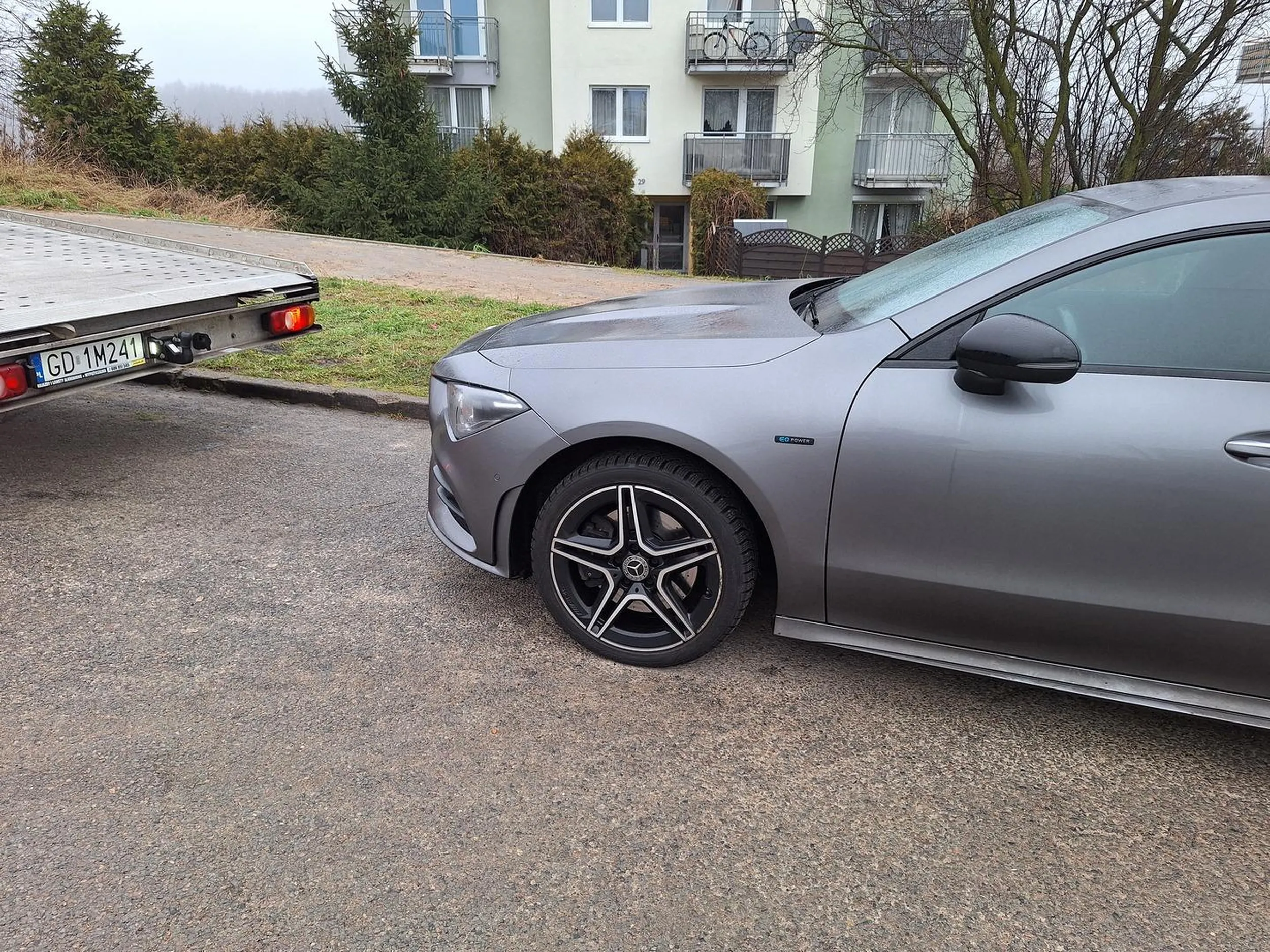 Zastawienie lawety na Gdańskim osiedlu.