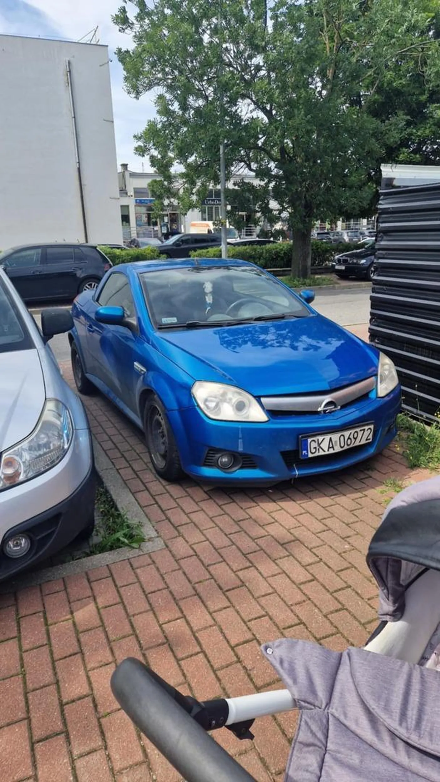 Brawo! Mistrz parkowania na chodniku, zastawiania przejścia pieszym.