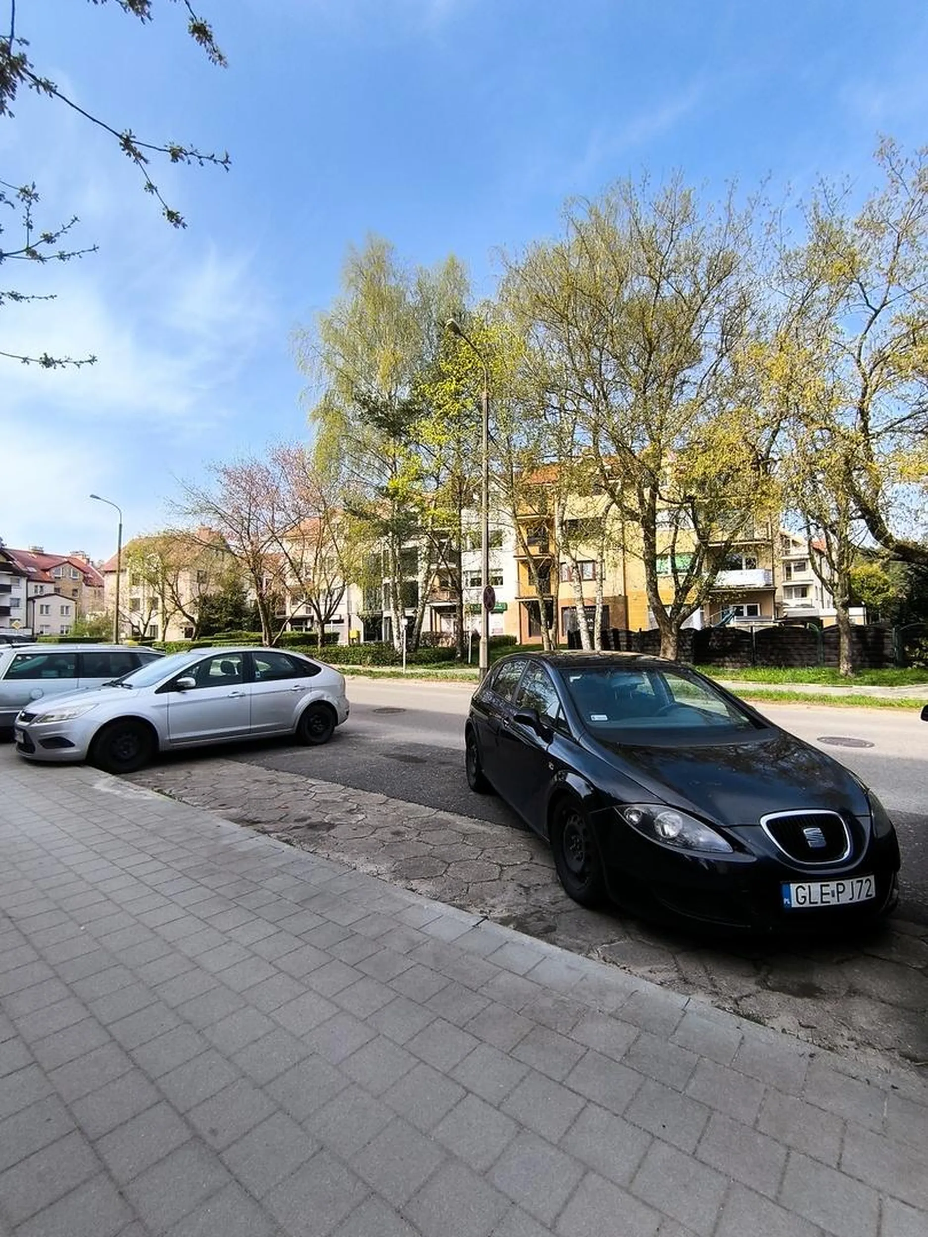 Parkuje jak wykręt, widać że baba.