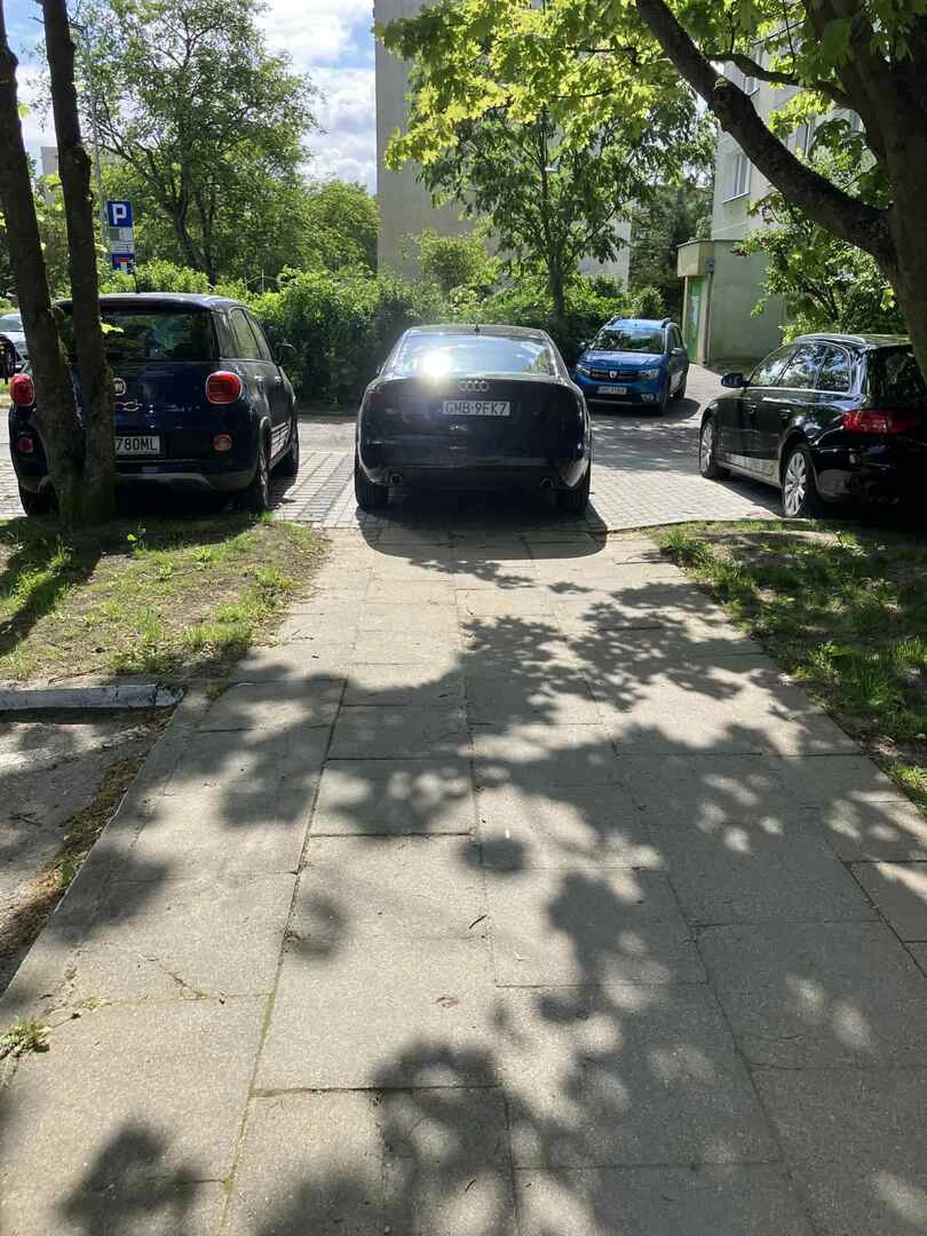 Brak slow. Moze u nich nie ma chodnikow