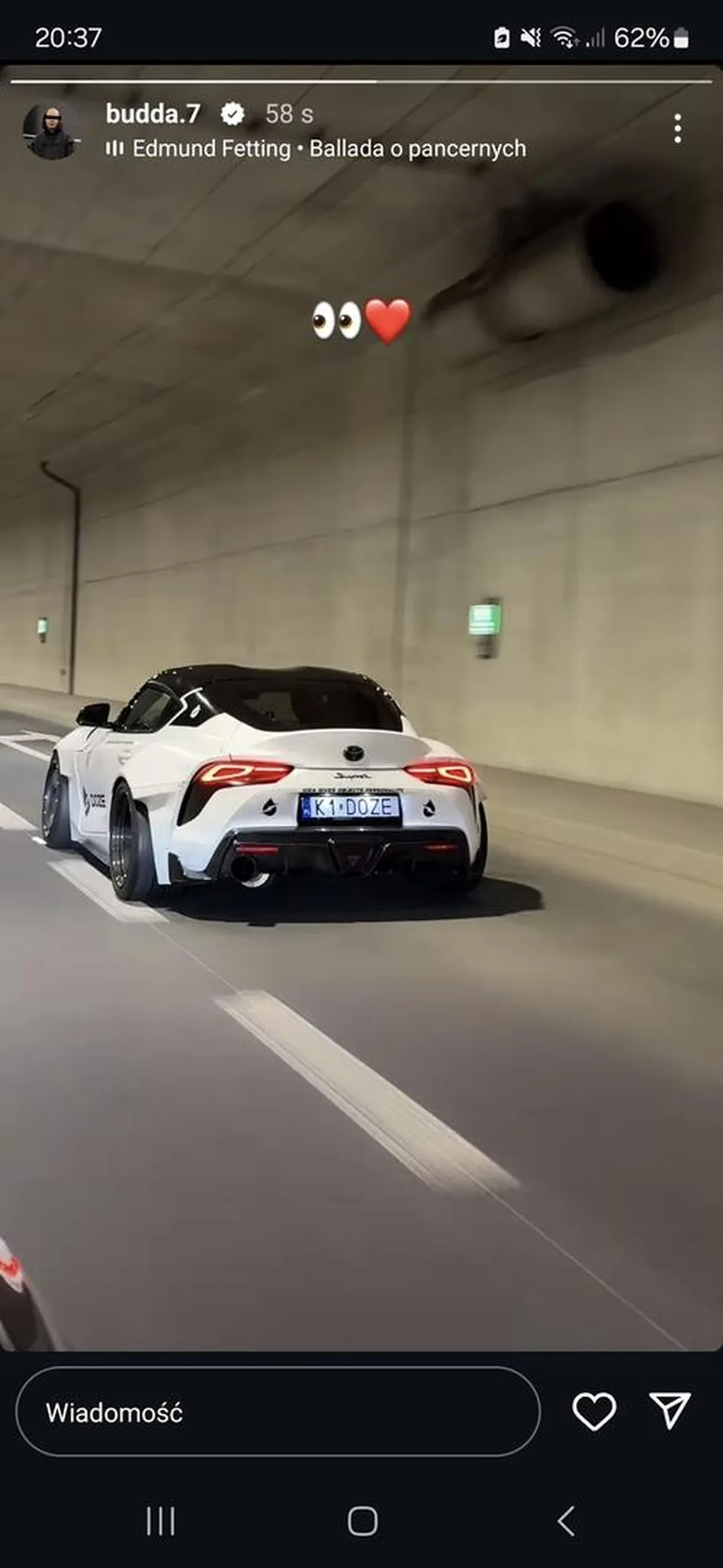 Auto kamila bujdy la bujdy, ale właściwie to nie auto bujdy bo nie zarejestrowane na niego.