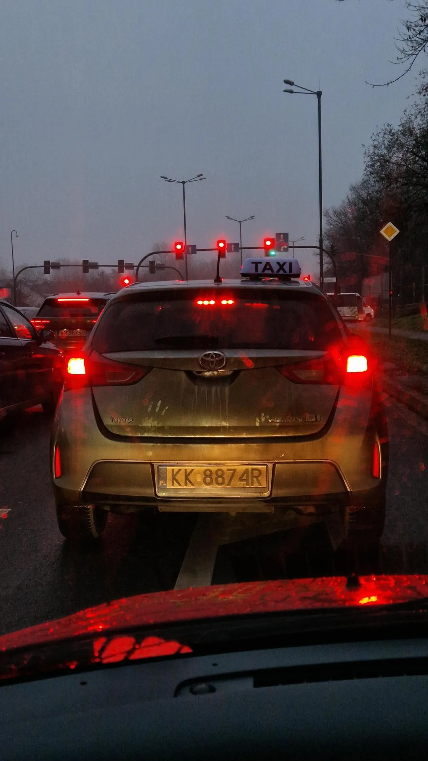 Masz tak u..bane auto że ledwo ci już widać tablicę
