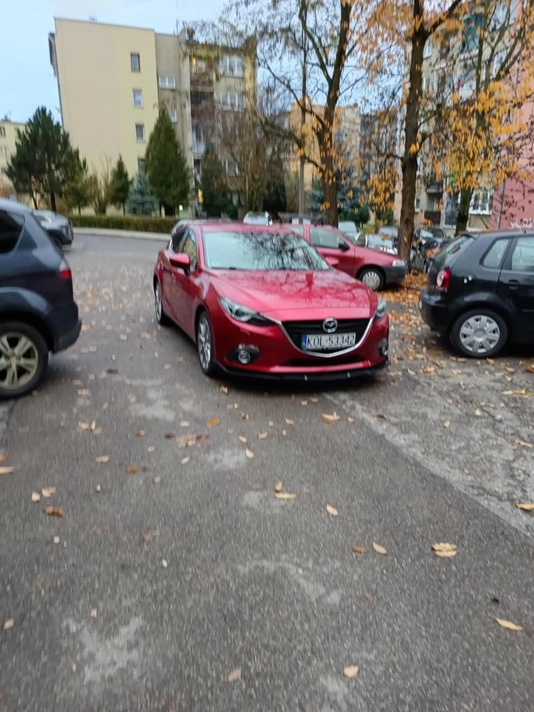Zastawia drogę zostawiając samochód sam na drodze. Mimo czekania właściciel nie wrócił.