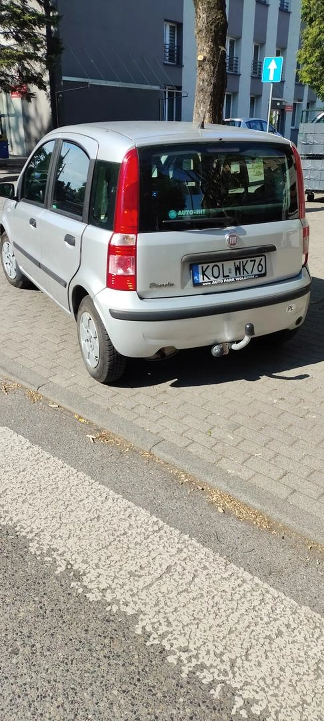 parkowanie bezpośrednio na przejściu dla pieszych