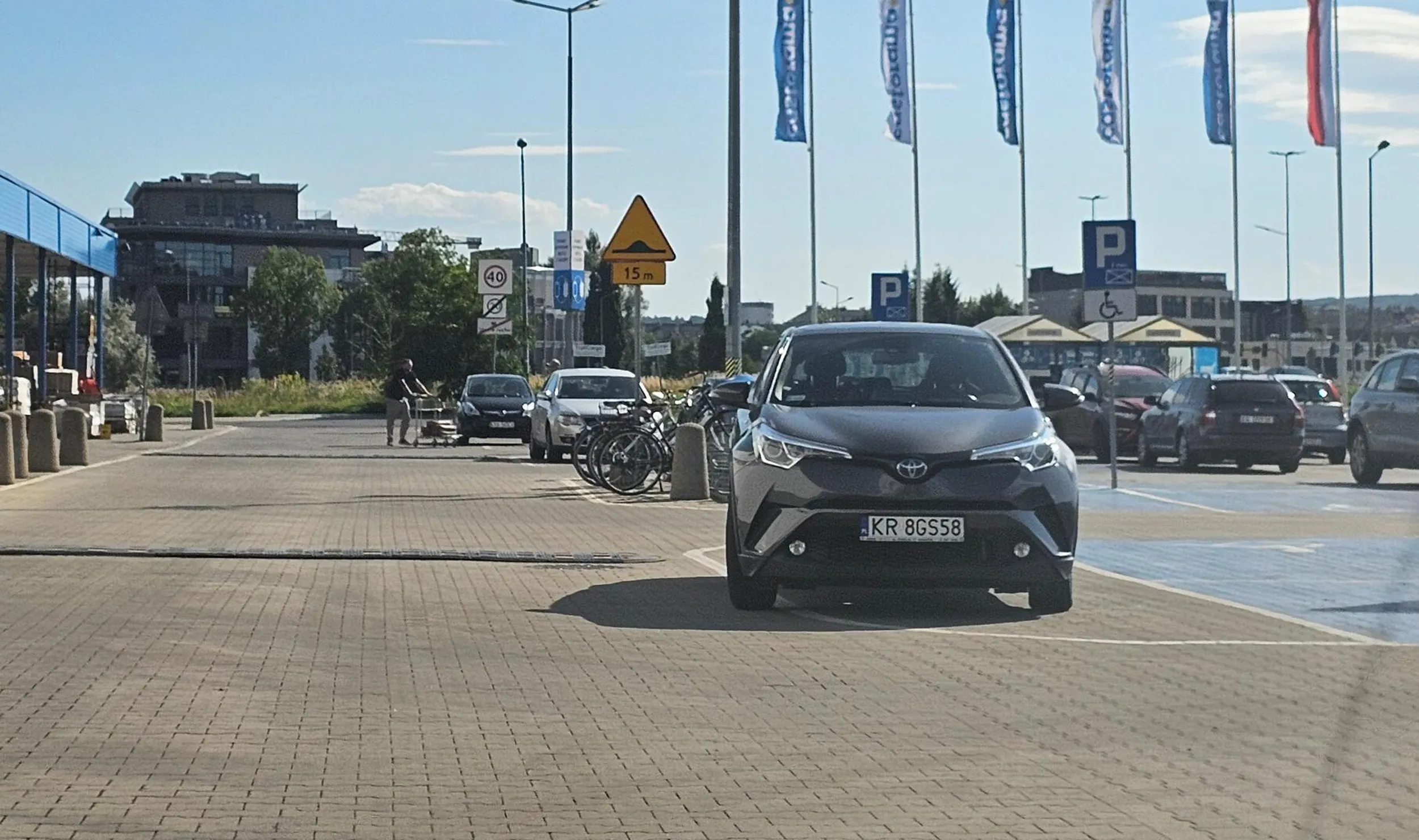 na parkingu masa wolnych miejsc, ale ciele musi zaparkować przy samym wejściu i utrudniać życie kierowców
