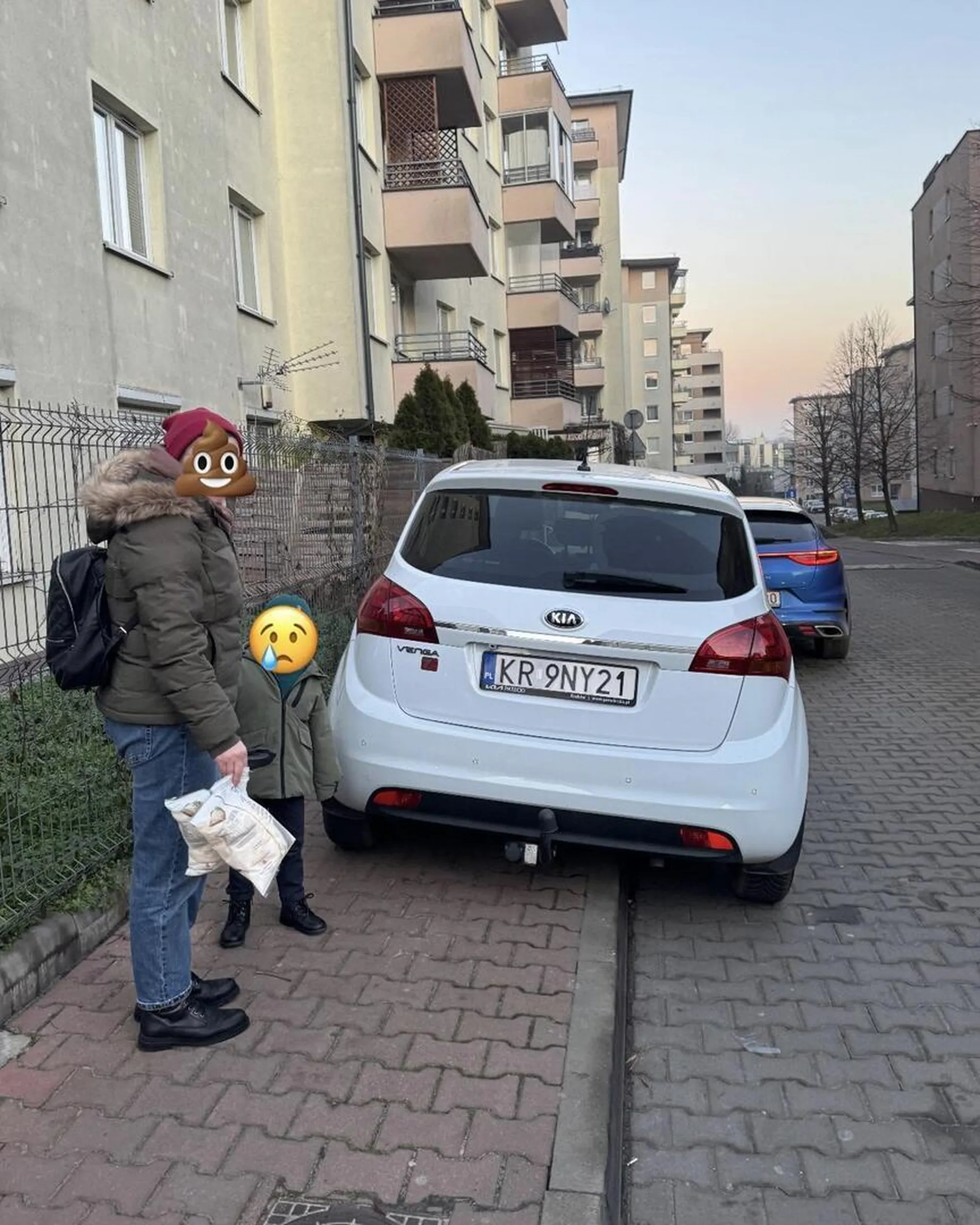 Zostawione 20 cm chodnika + znak B-36. Pani nie widzi problemów bo przecież JUŻ ODJEŻDŻA. Szkoda, że krowa zapomniała już jak pchała wózek z dzieckiem po chodniku, ciekawe czy wtedy też nie miałaby z tym problemu.