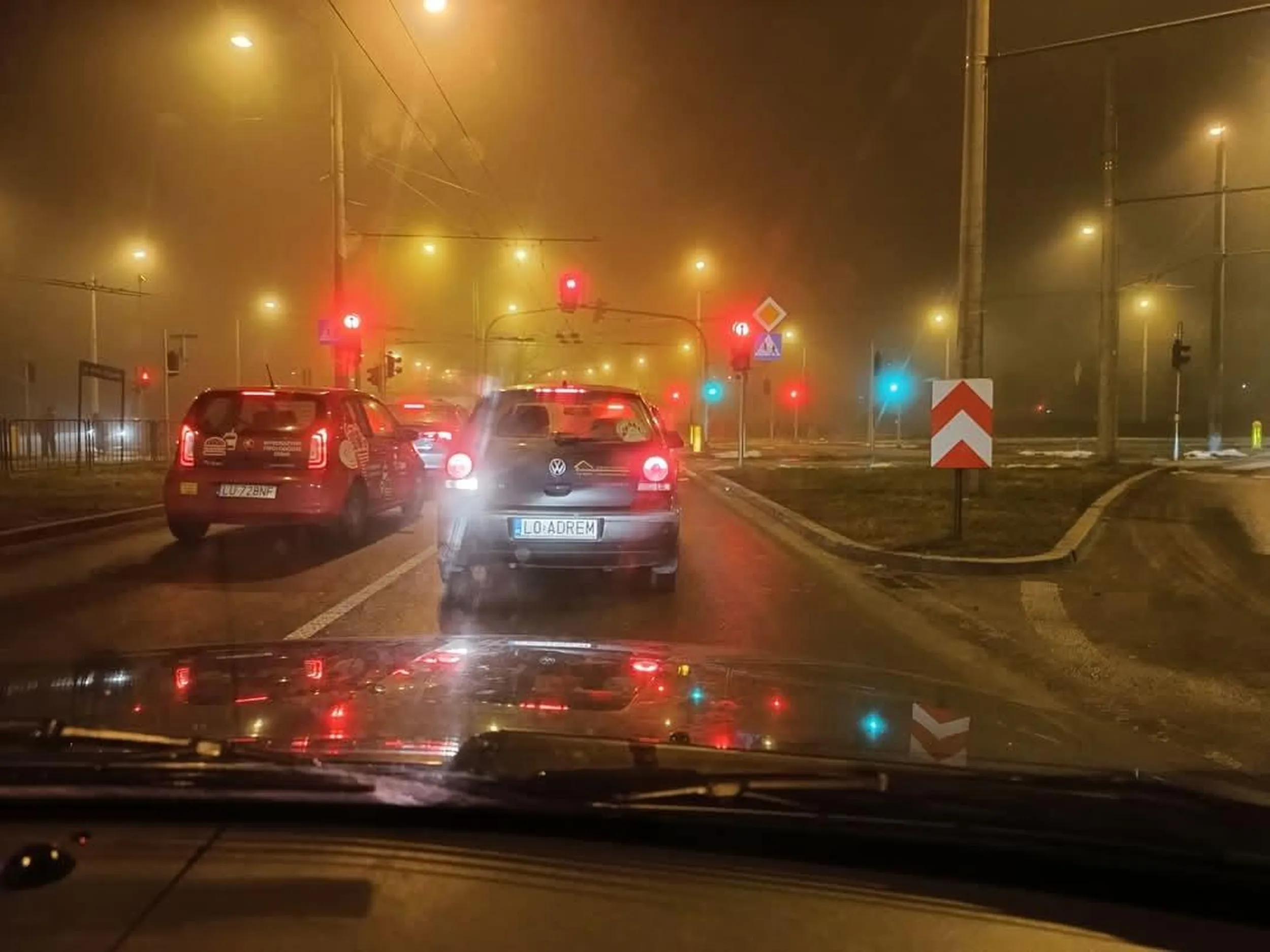 Krol przeciwmgielnych w mieście