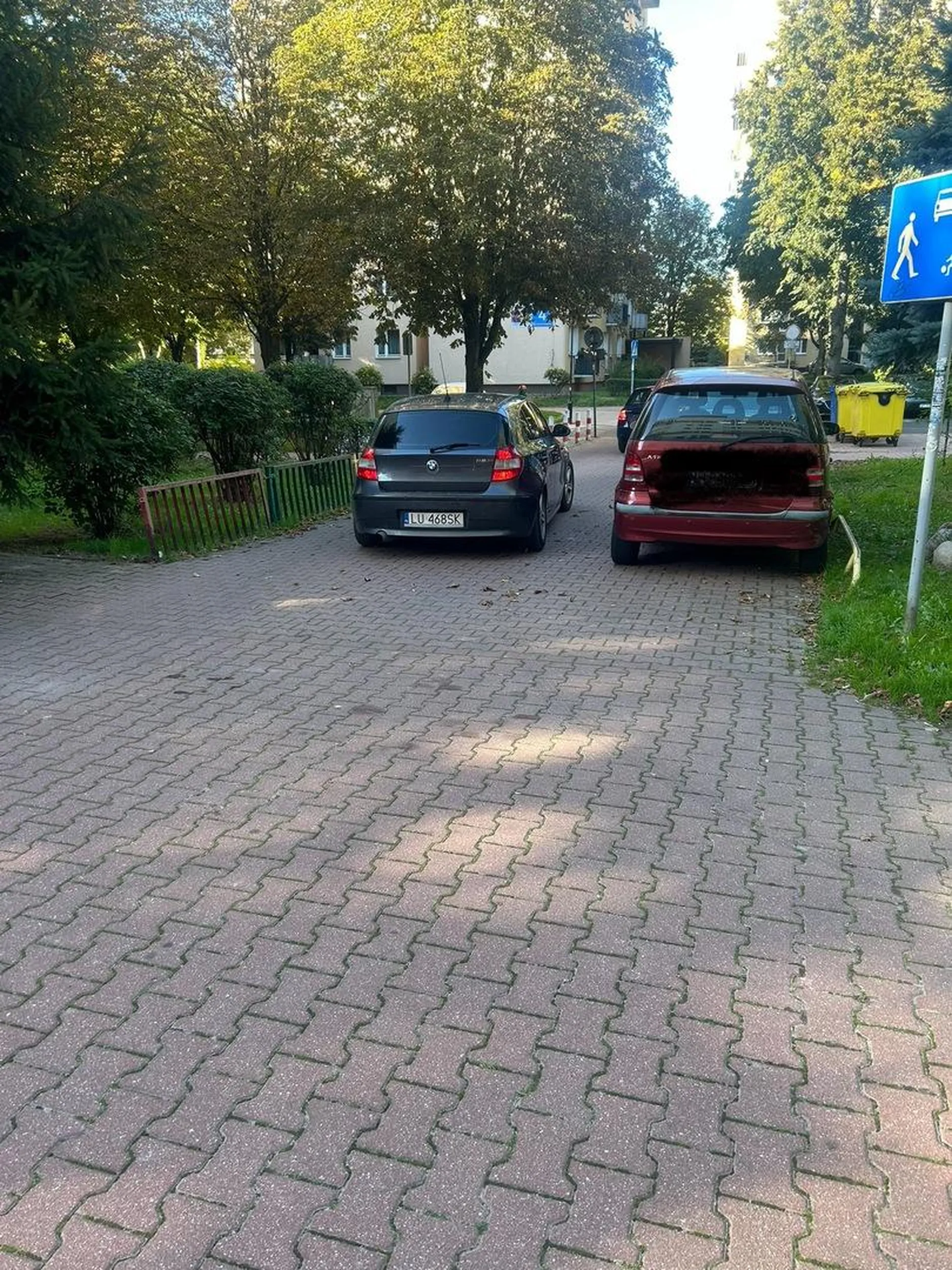 Jakiś gnojek za kółkiem, ale już szlifuje na typowego kierowcę bety. Na osiedlówce pruje ile fabryka dała, jak widzi babę to włącza mu się tryb Hajto