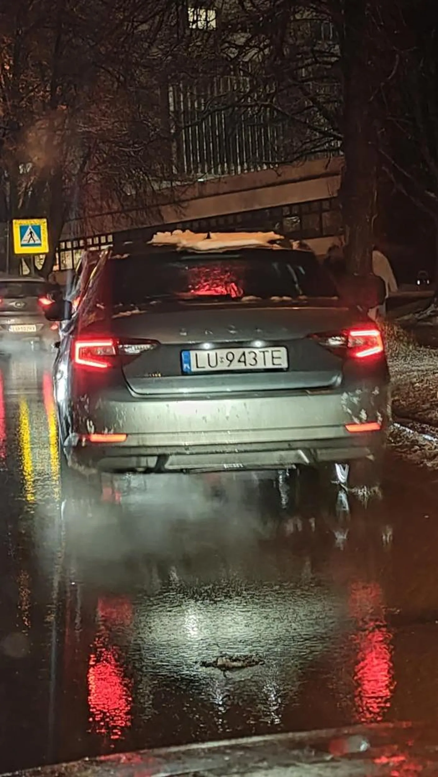 Pan kierujący stwierdził, że nie będzie grzecznie stał w korku do skrętu w lewo z Głębokiej w Sowińskiego, więc ominął wszystkich środkowym pasem i wtrynił się przed wszystkich za sygnalizator :))