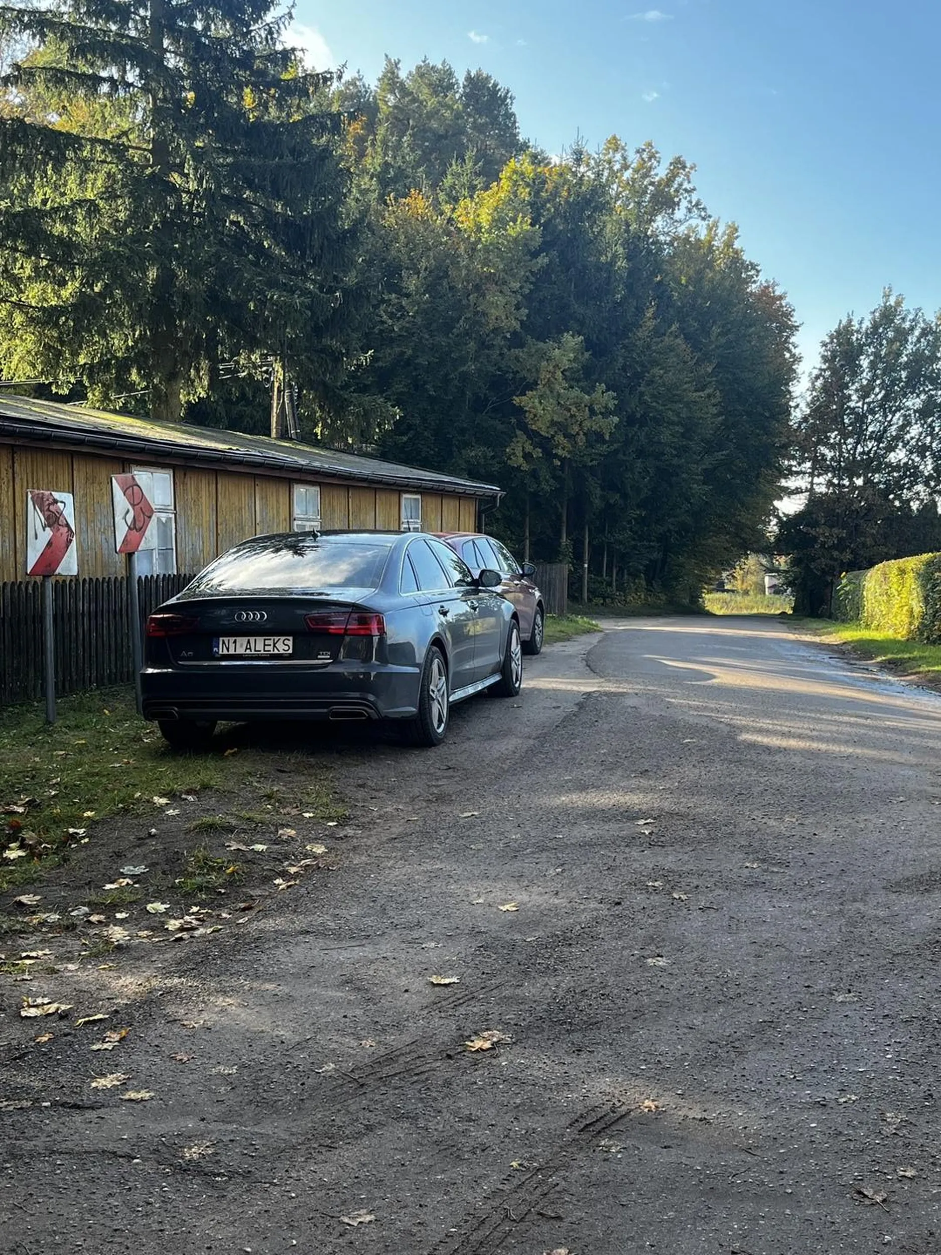 Jakiś Baran parkuje na zakręcie i nie można wyminąć samochodu z nad przeciwka jakiś inwalida z żółtymi papierami