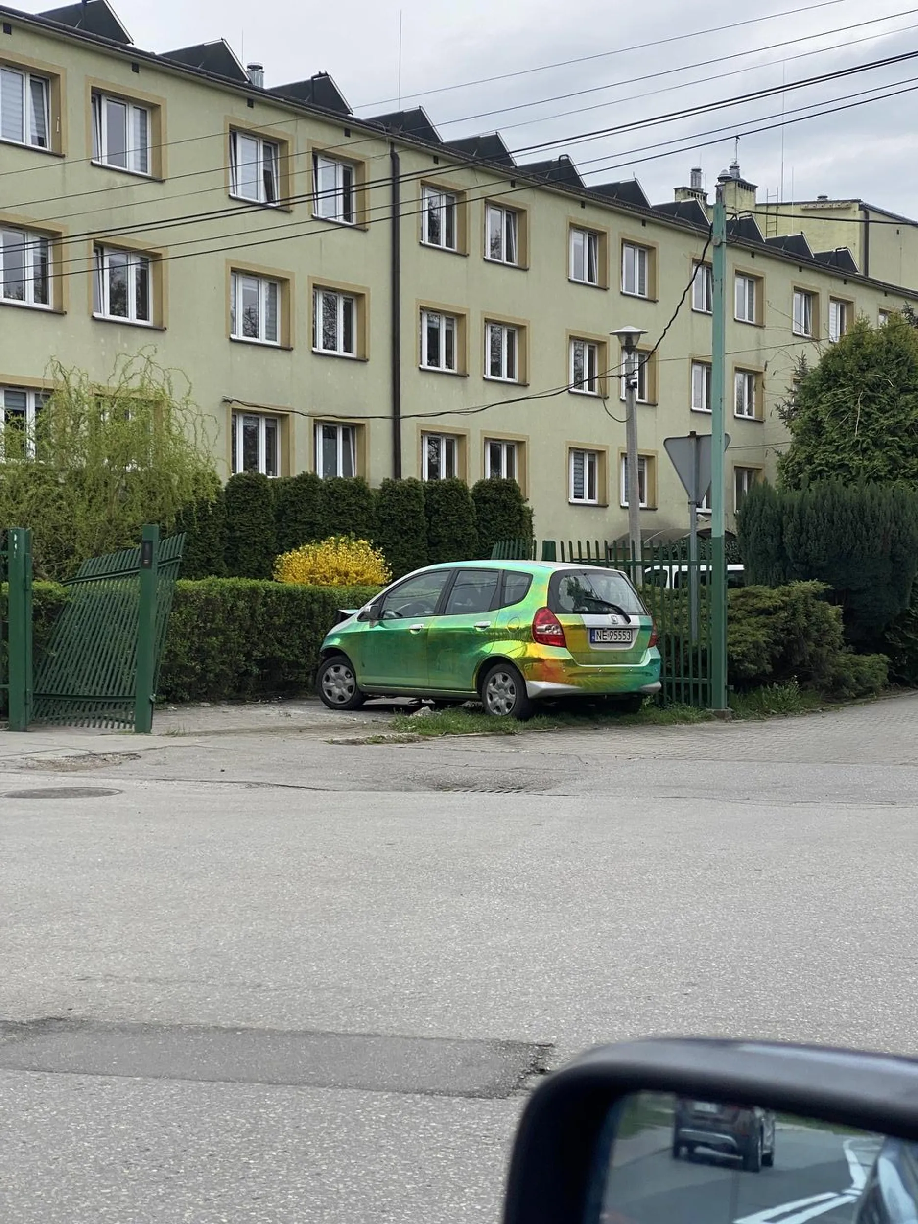 Tam nie można parkować!