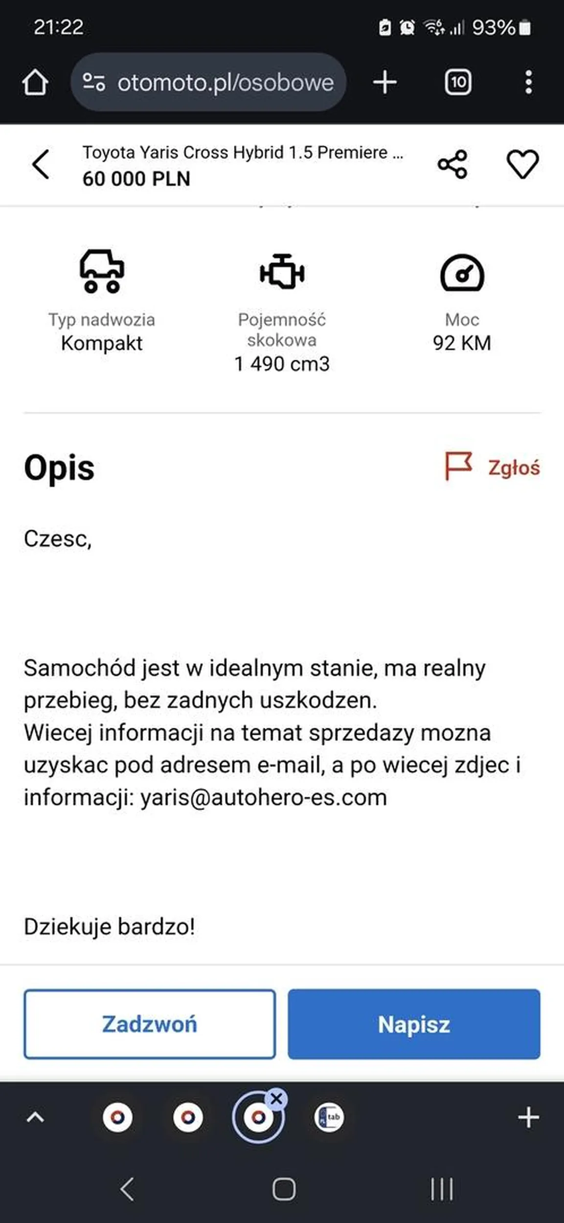 Sprzedajesz auto? Jest do ciebie jakiś bardziej cywilizowany kontakt?
