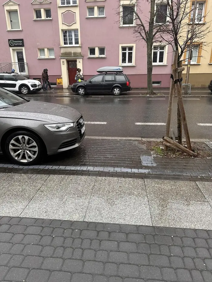 Młody gnojek nie umie parkować, wszystkich wkurwia. Nie polecam kierowcy