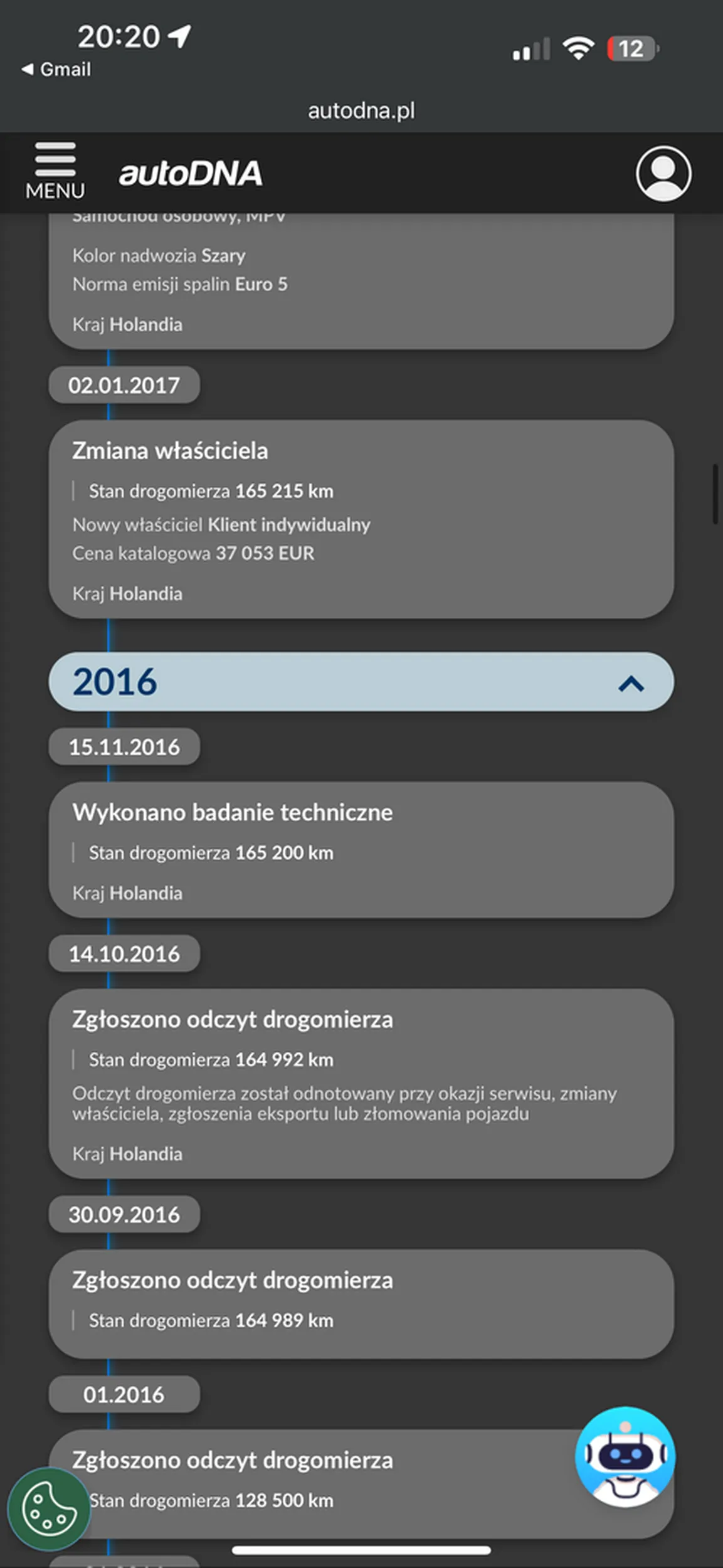 Współczuję komuś kto kupi to auto licznik jest cofnięty o 70.000km