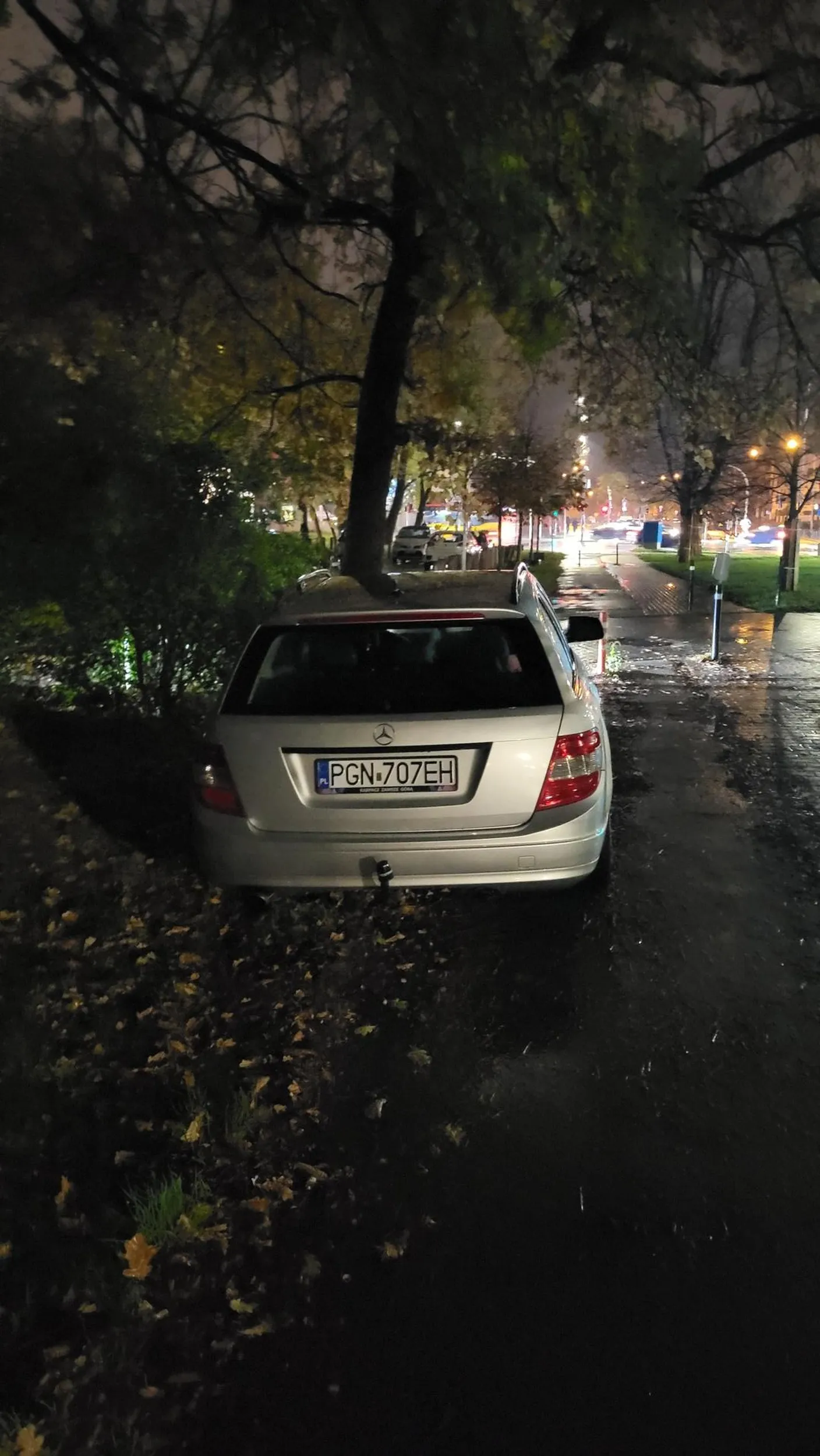 Pseudokierowca zaparkował na ścieżce rowerowej. W czasie zgłaszania go na straz miejską wrócił do samochodu i z impetem cofając prawie mnie i mojego psa by rozjechał. Uciekł po trawniku.