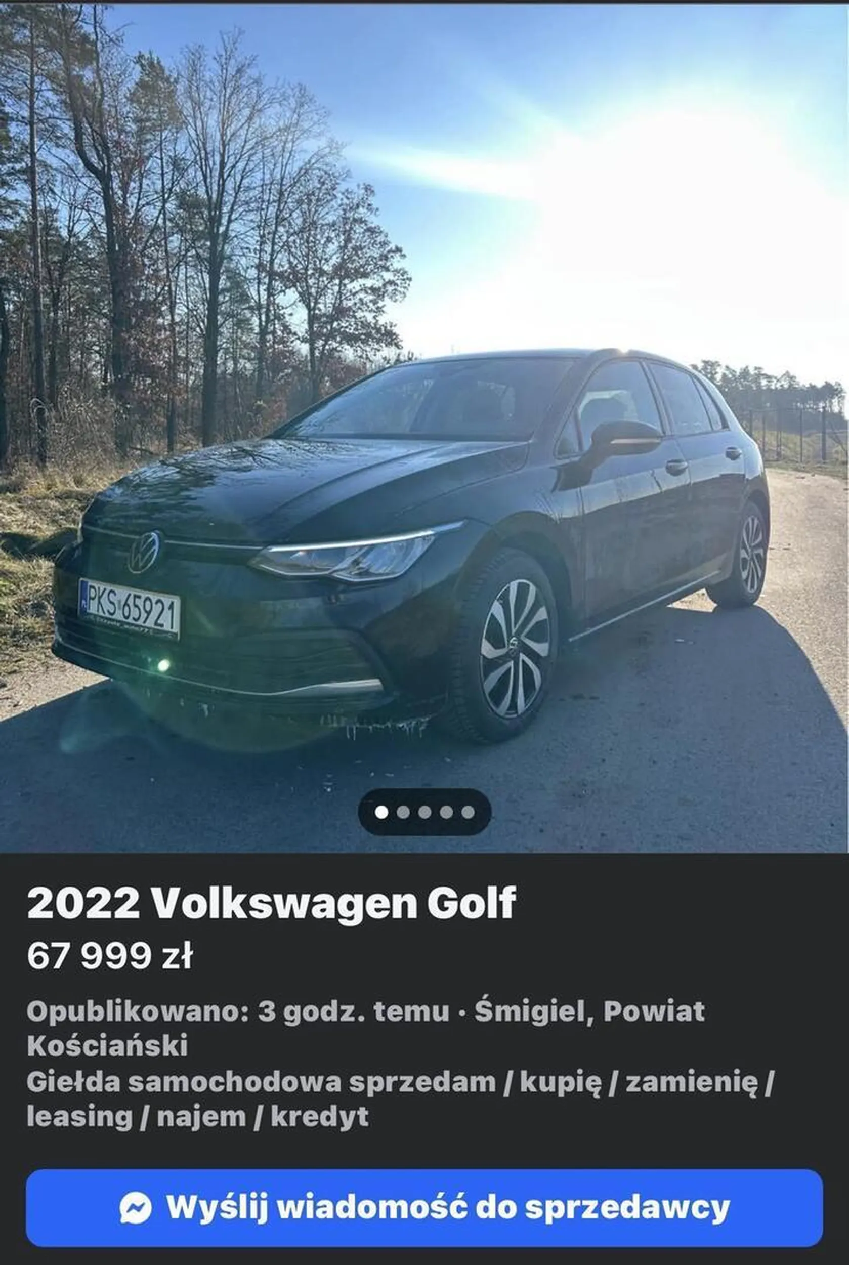 Czub chce sprzedać golfa 8 jeśli jak szalony i jest spawany z 3 innych aut. nie polecam, następnym razem LEPA w łeb