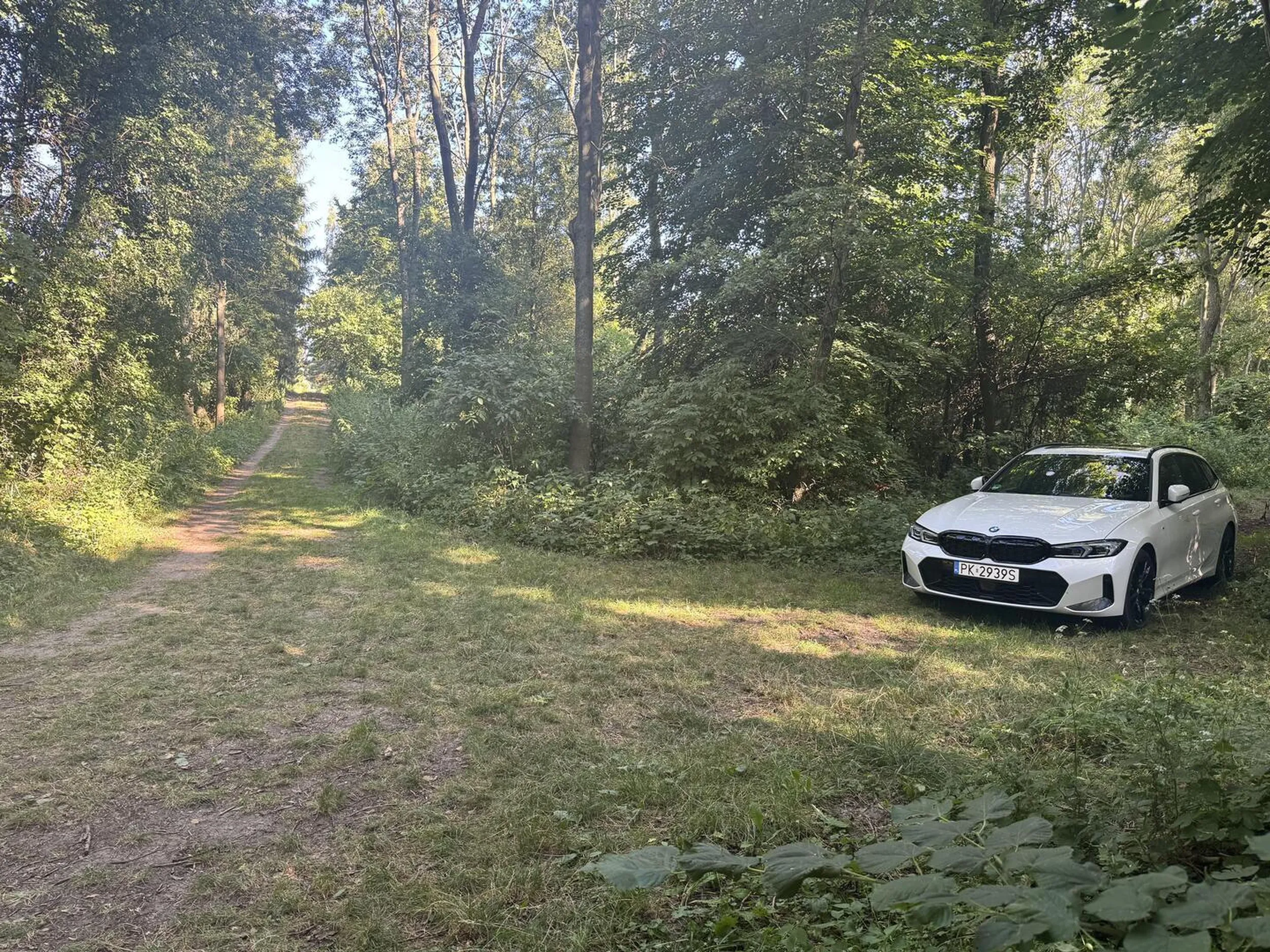 Kierowca tego auta wpadł na genialny pomysł żeby zignorować znak z zakazem i wjechać samochodem do lasu państwowego, należącego do  Natura 2000 byle by podjechać blisko jeziora. Na szczęście zdarzył zostać przez kogoś obdarzony odpowiednimi naklejkami.