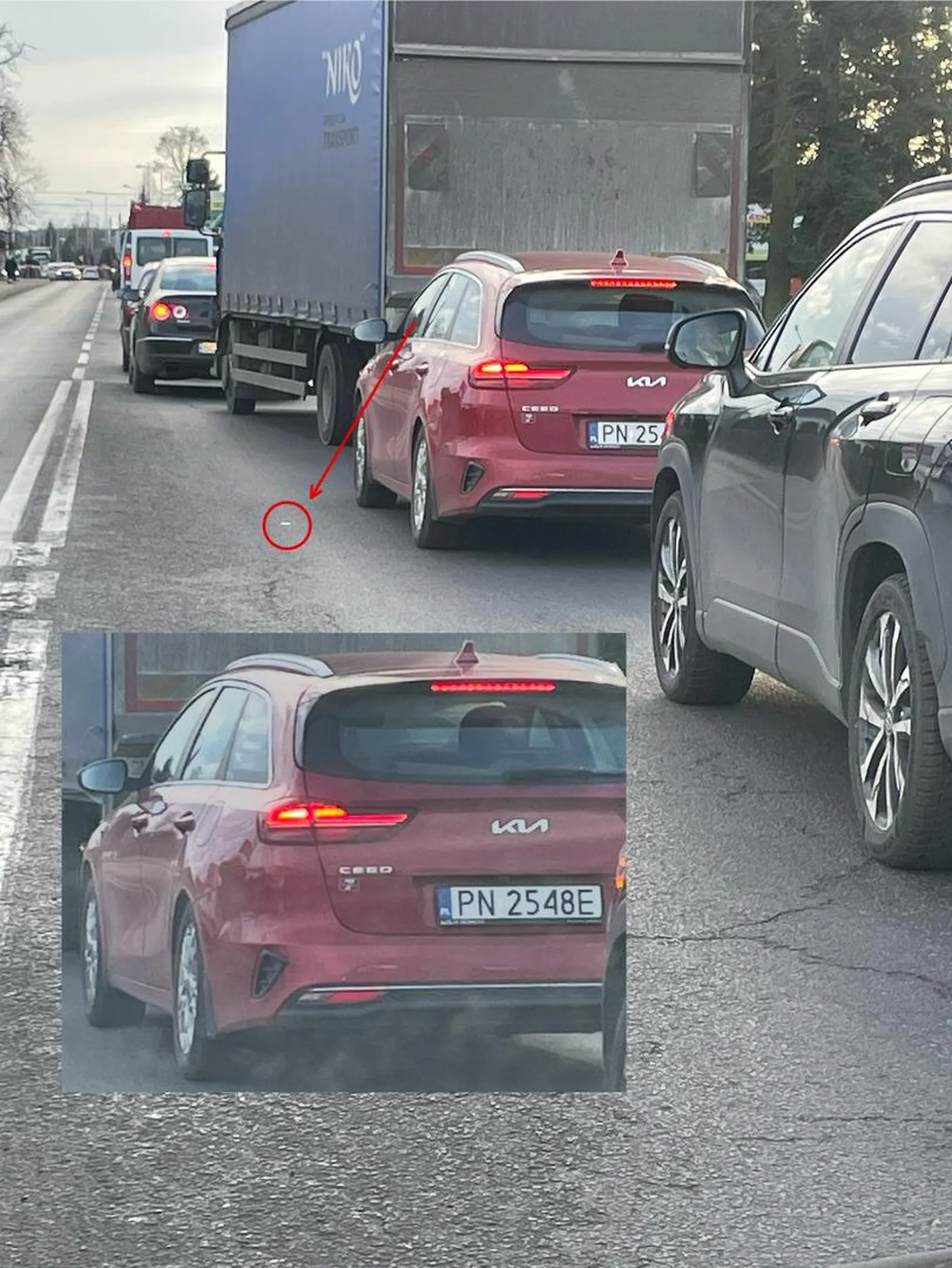 Stojąc w korku, nie mogłeś poczekać, aż dojedziesz do kosza? Wyrzucanie peta przez okno to totalny brak szacunku dla innych i środowiska. Następnym razem, zamiast śmiecić, wyjdź i wrzuć go do śmietnika. Nie pozdrawiam.