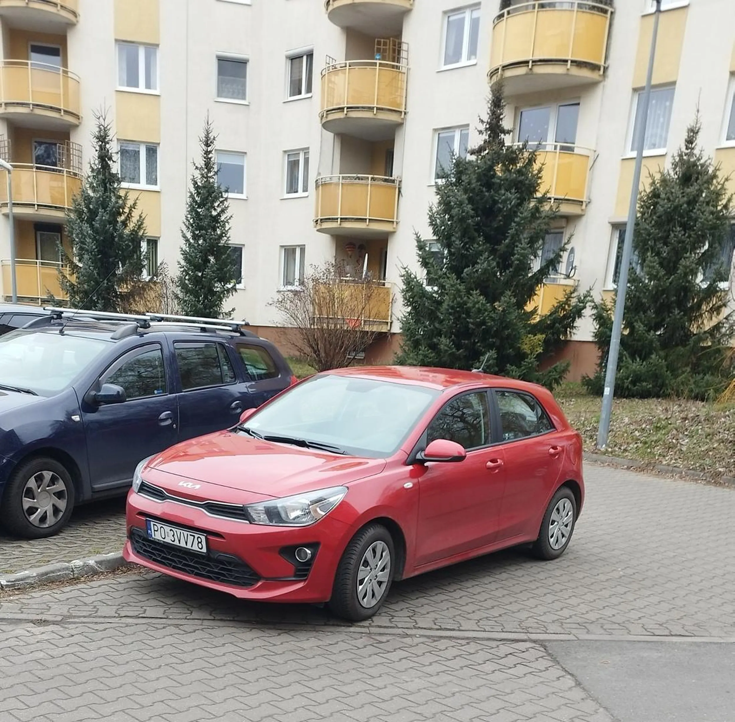 Blokowanie wjazdu na parking