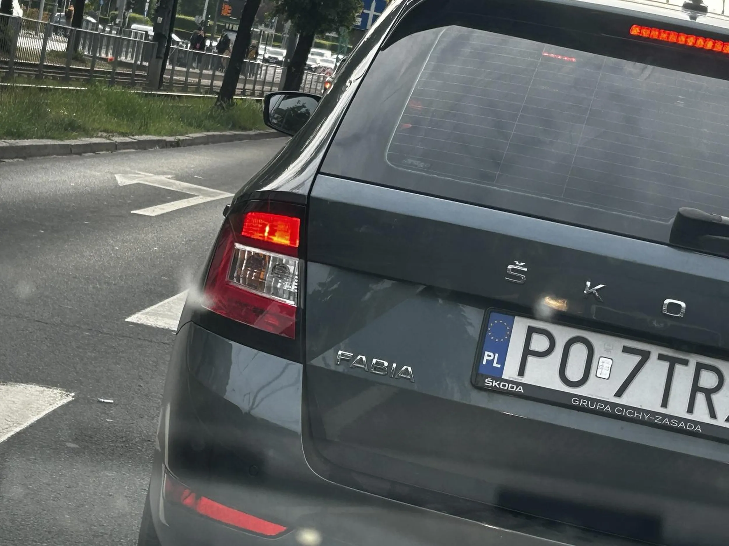 Wyrzuca kiepy na drogę śmieciarz obrzydliwy