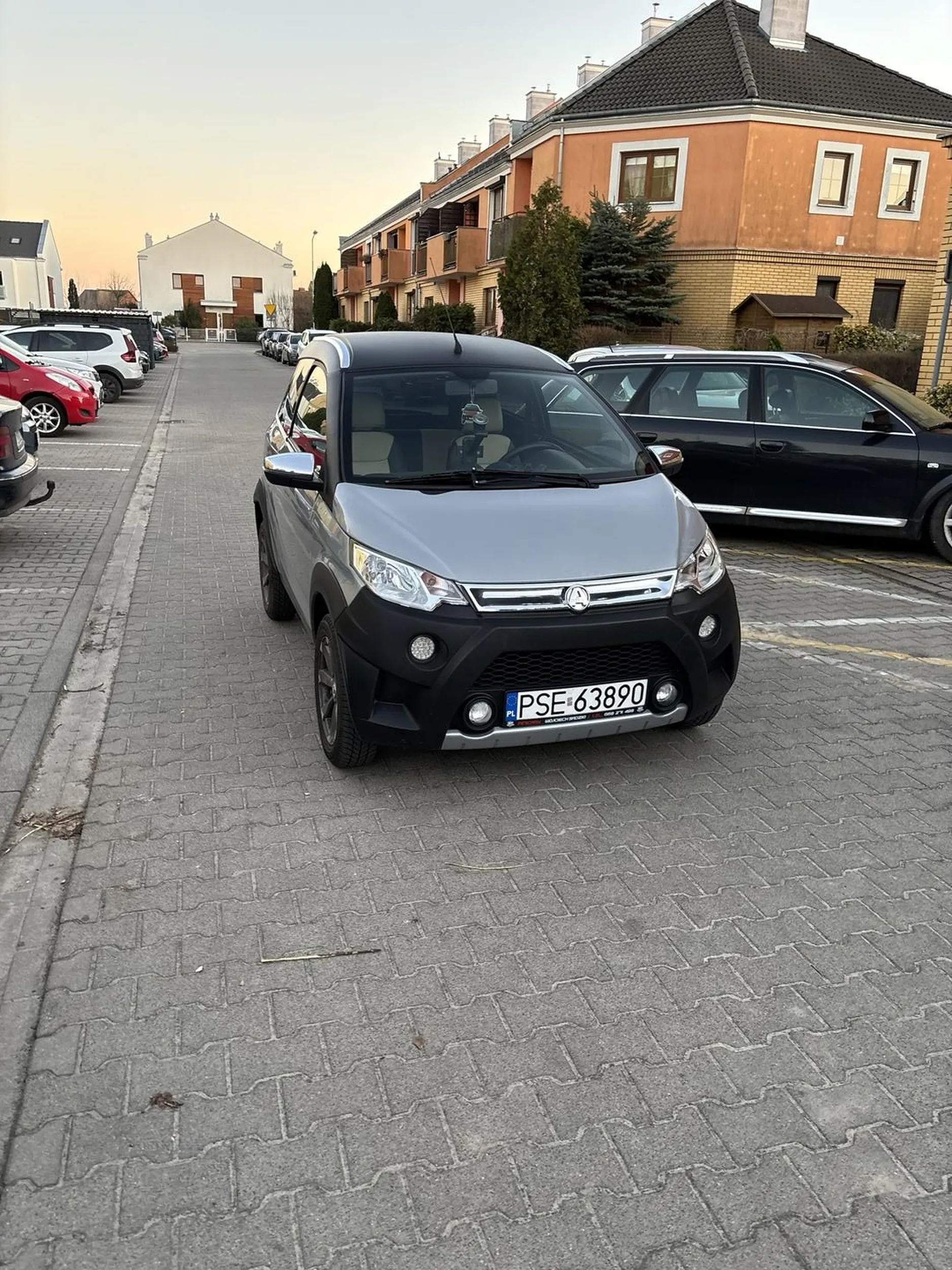 Mistrz parkowania obok puste miejsca