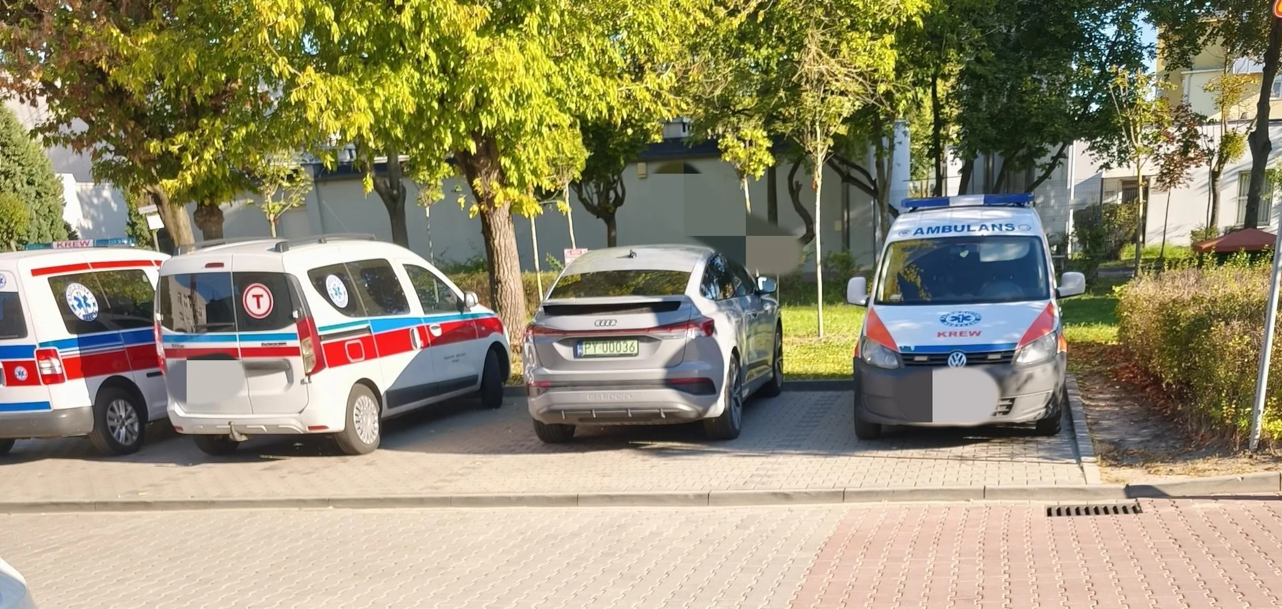 Na postoju dla karetek