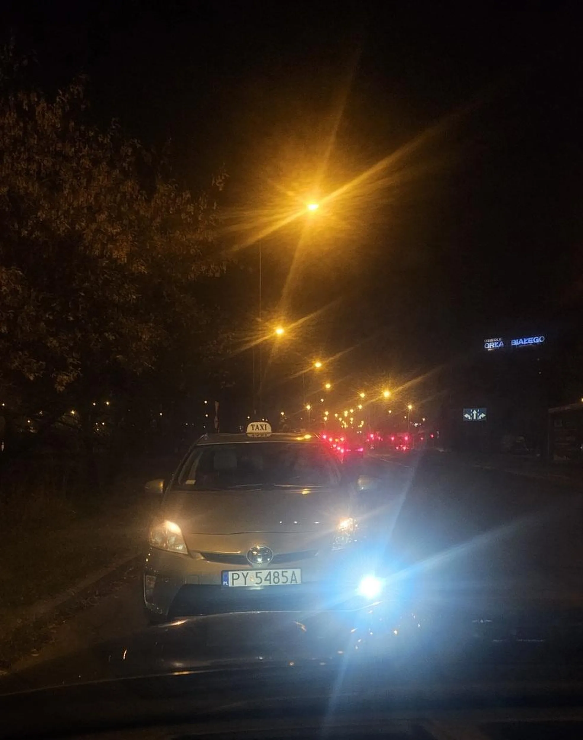 Uberem pod prąd. Ul. Bobrzańska Poznań. Życzę szybkiej deportacji.