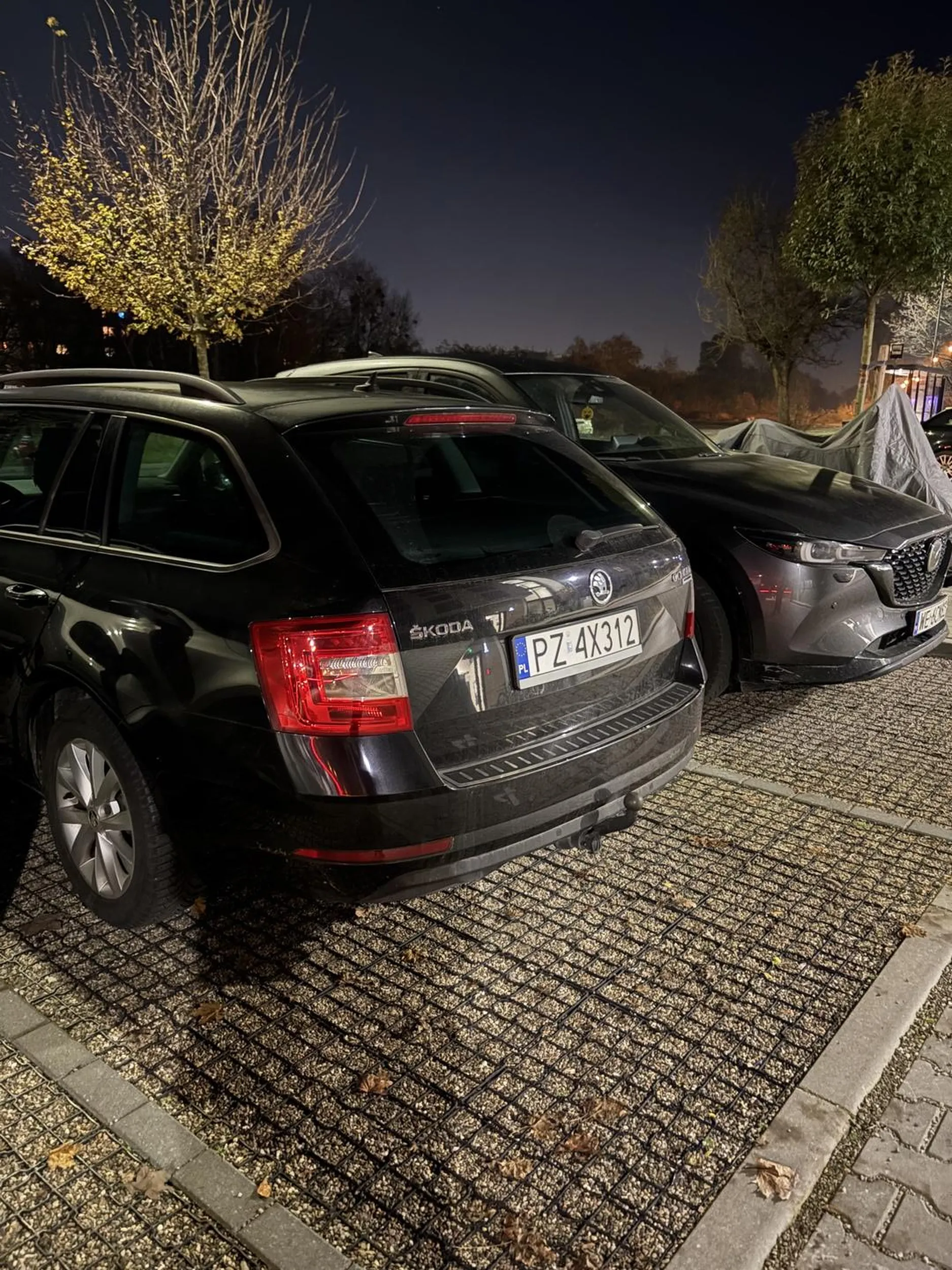 Nie polecam kierowcy parkuje na nie swoich miejscach gdzie ja płacę za to miejsce i jest ono moje wracam po pracy i nie mam gdzie zaparkować bo stoi tam oto ta czarna skoda !!!