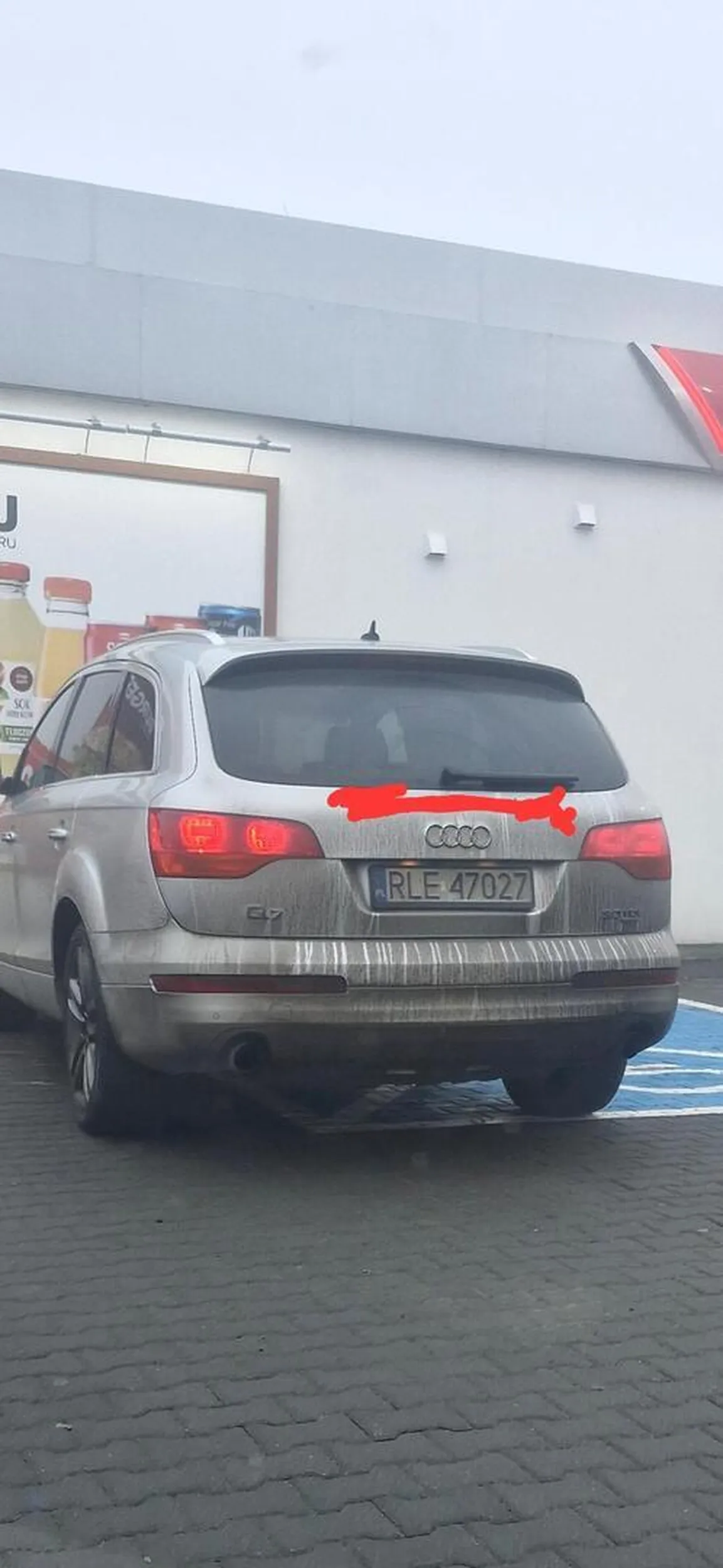 Tos pokazał zablokowałeś 2 miejsca parkingowe tym na niepełnosprawnych plus stacje do nabijania powietrza kół i jeszcze bezczelnie gadałeś przez telefon mimo ze nie korzystałeś ze stacji a kolejka rosła takze jestes typowy Janusz!