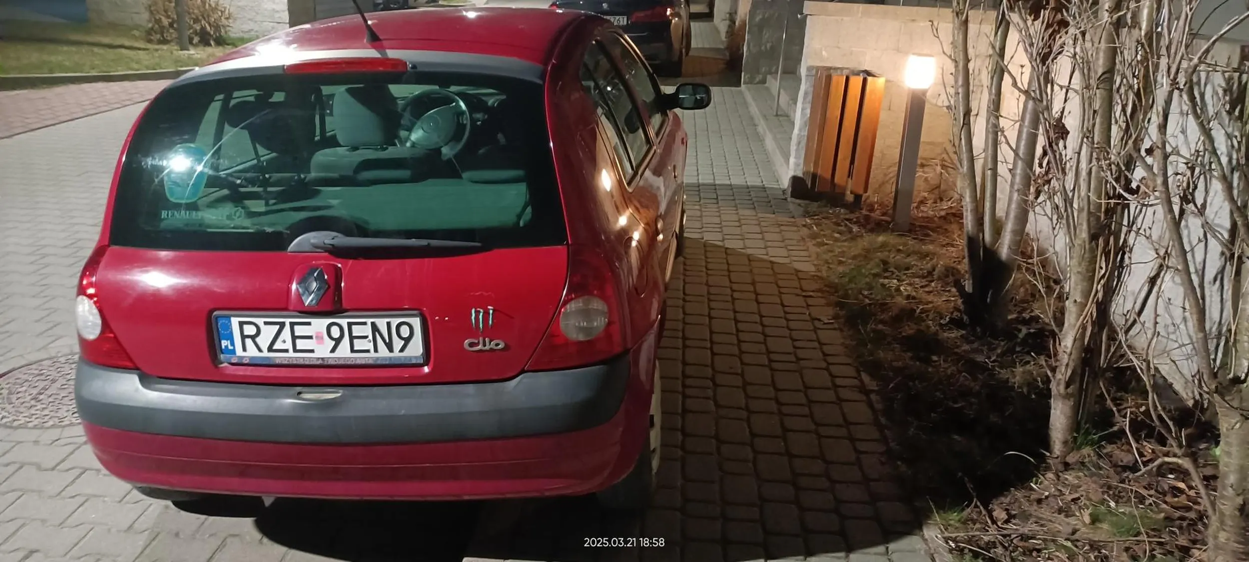 Baran chodnik zastawił.