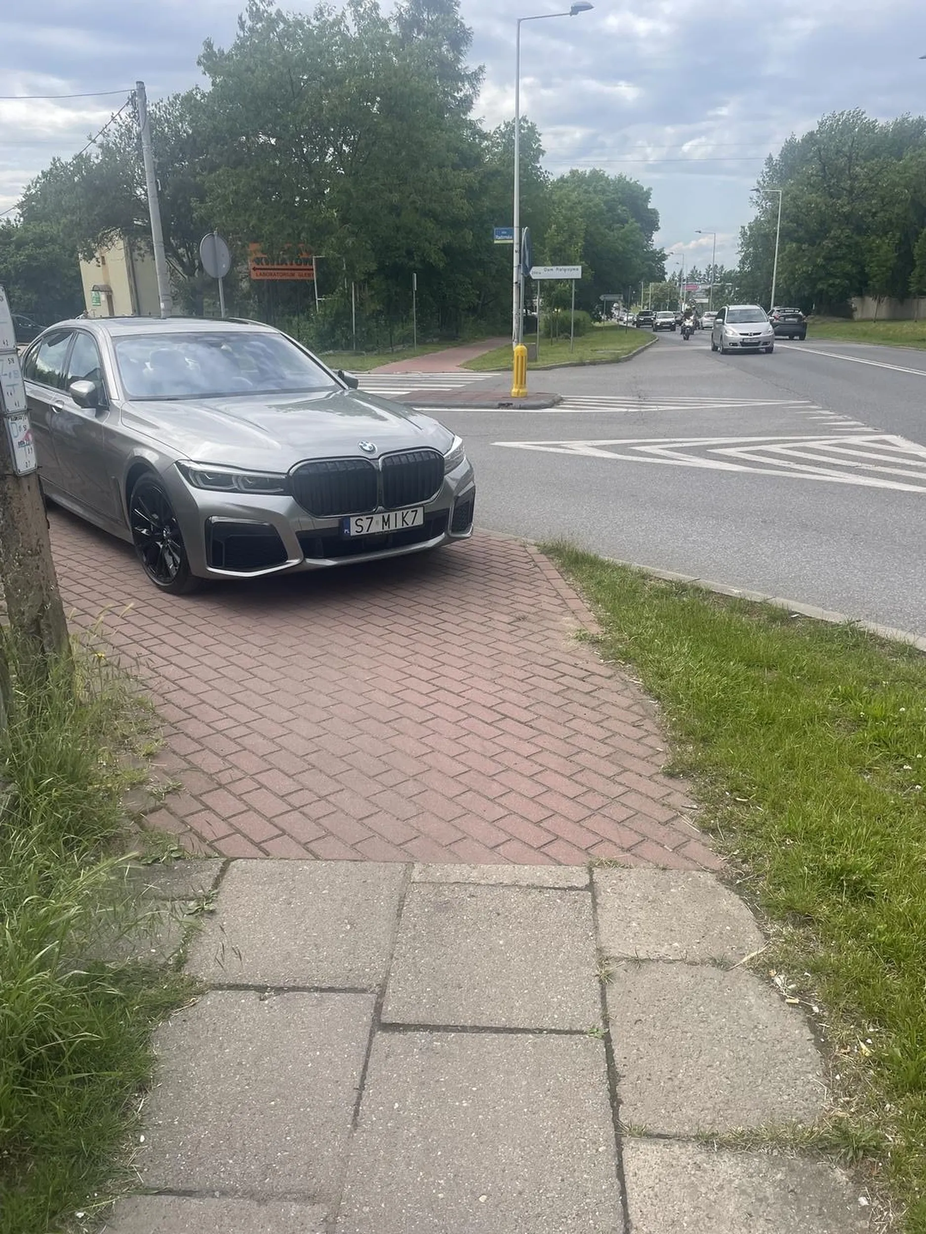 Baran, który zastawia chodnik. Wiadomo, marka zobowiązuje !