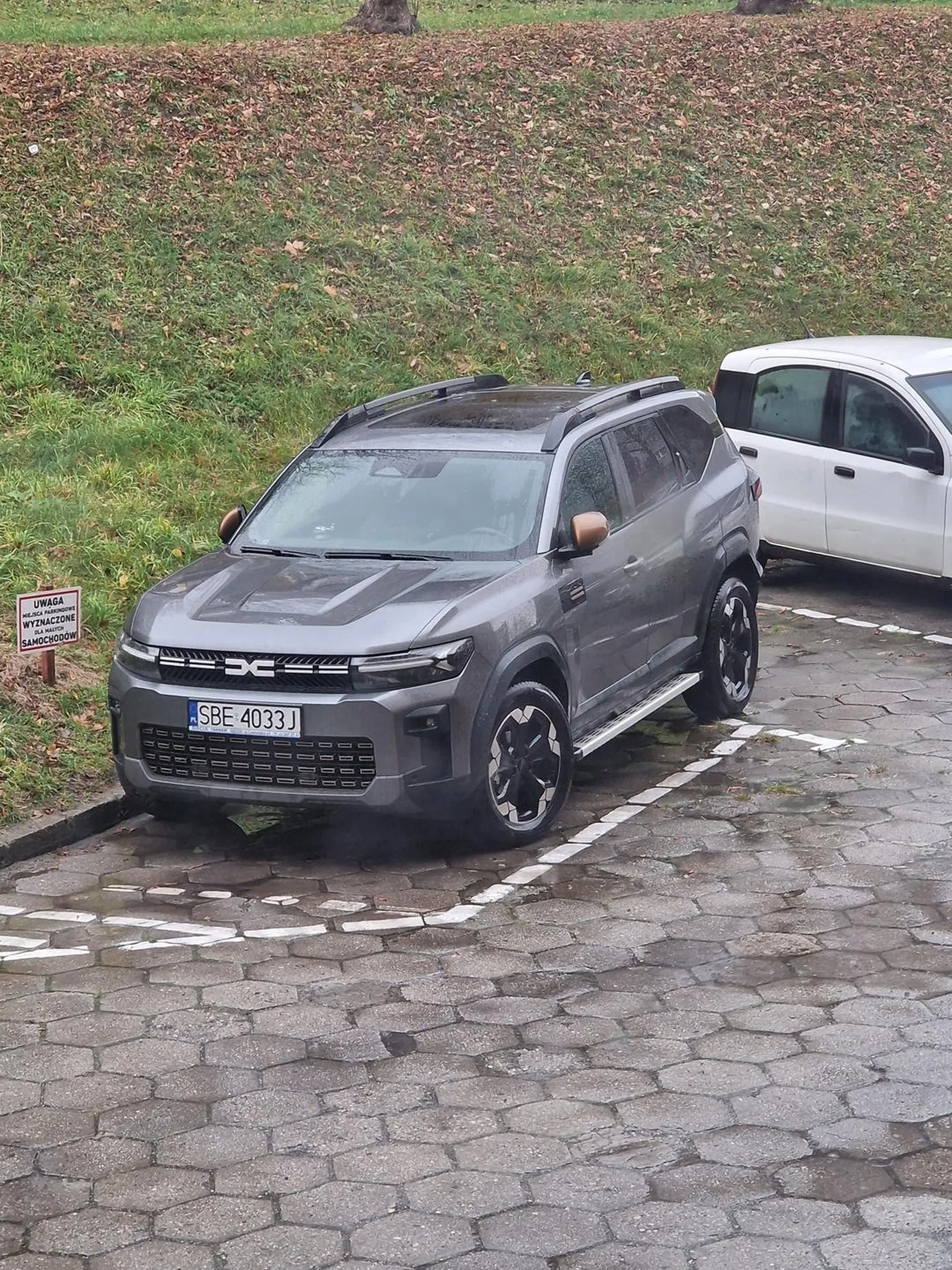 Pięknie parkowanie na 2 miejscach :/