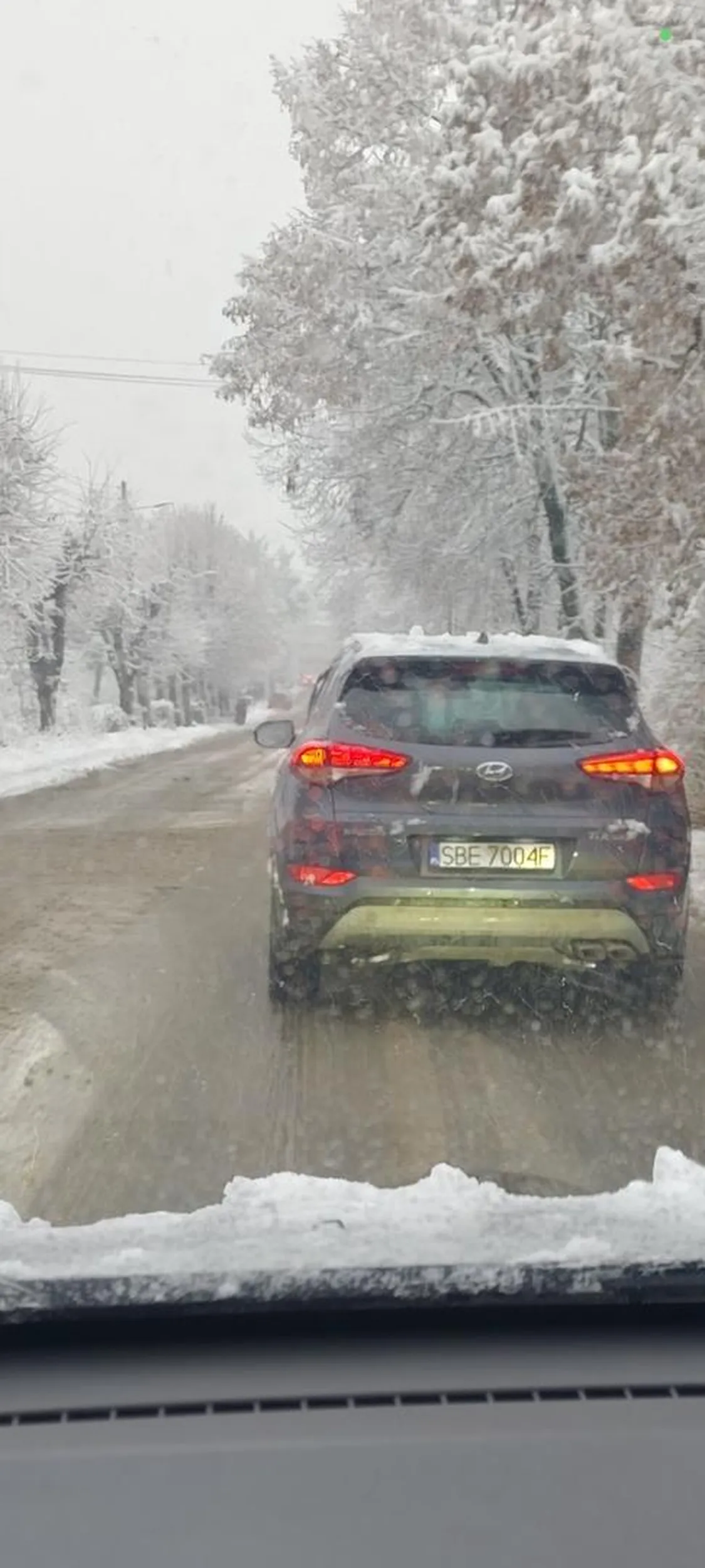 Gratuluję umiejętności! Trochę śniegu, dodatnia temp i jazda 25 km/h