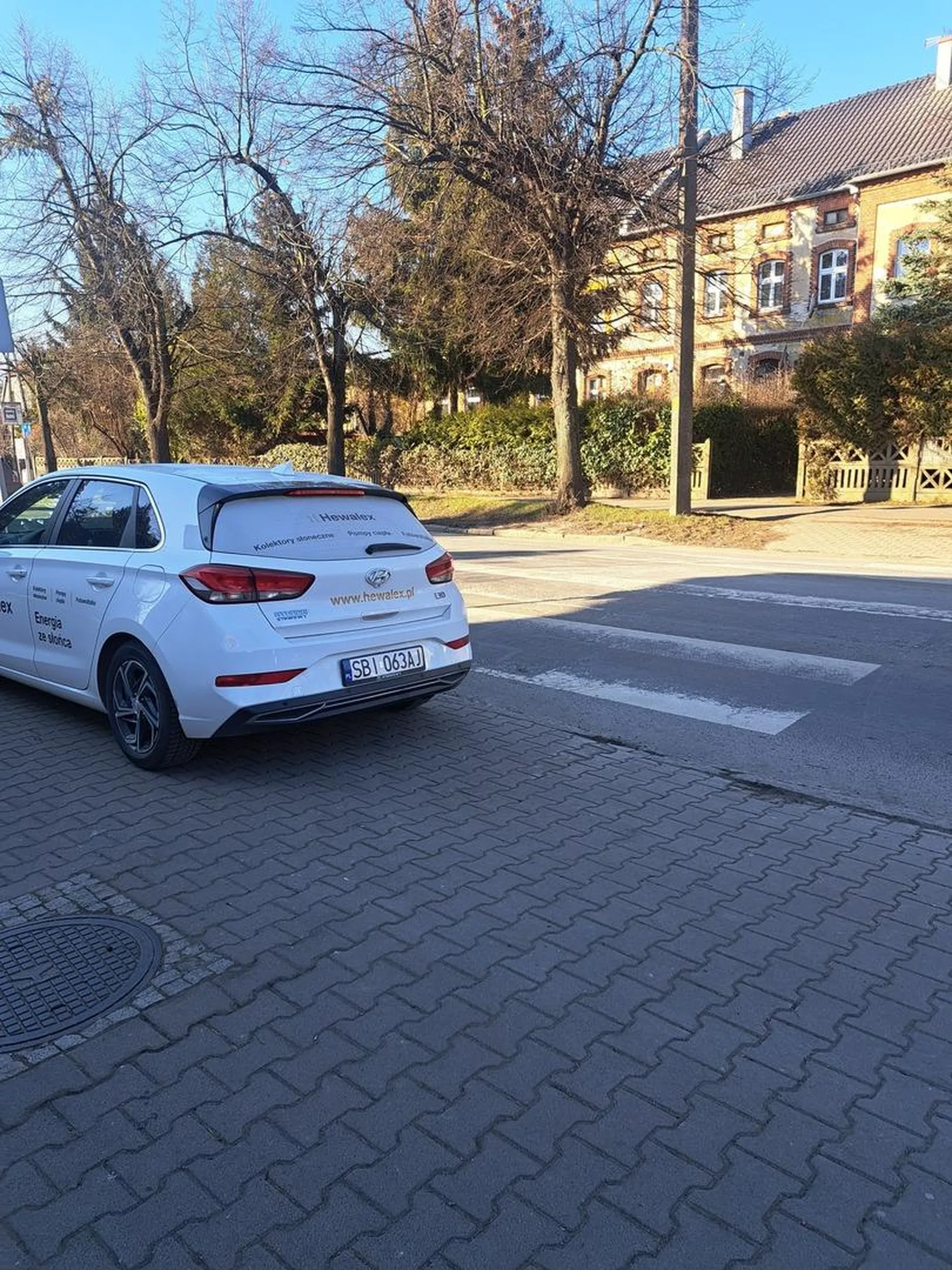 Wroclaw ul. Czekoladowa, przejscie dla pieszych