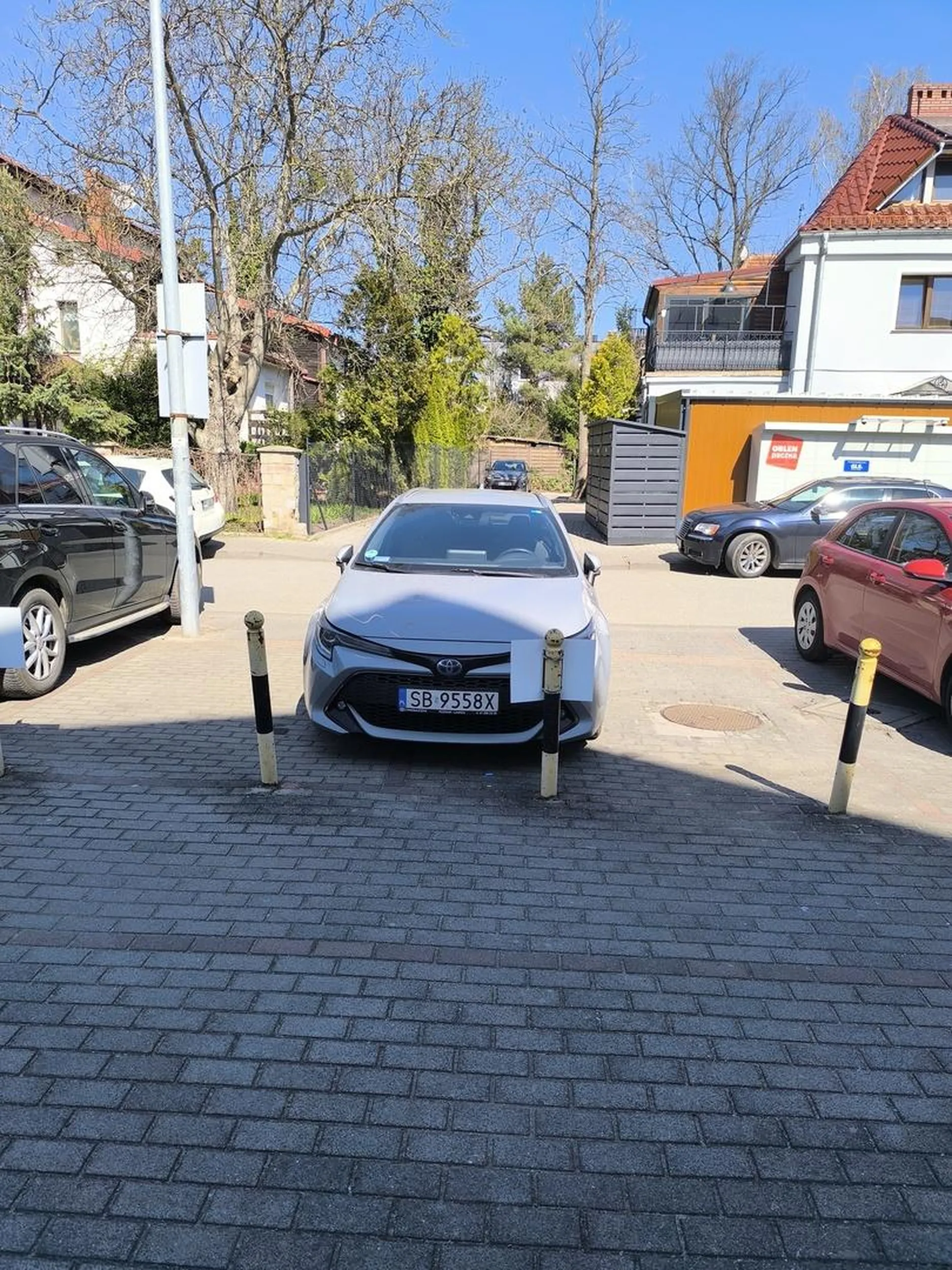 Mistrz parkowania w akcji.