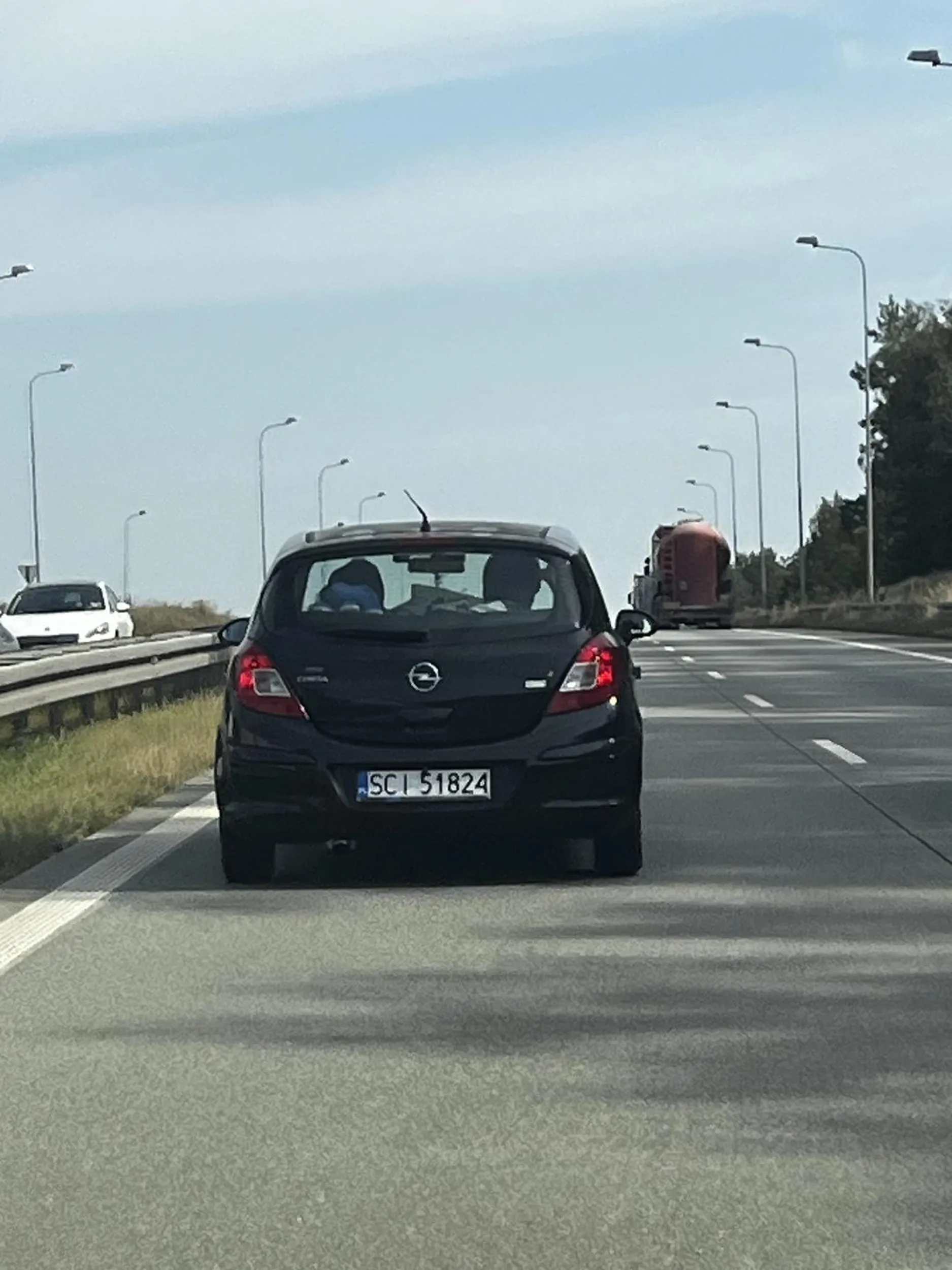 Droga ekspresowa S8 w kierunku Warszawy, 4 osoby a raczej lekko myślna młodzież roczniki prawdopodobnie 2004-06 jeździli po całej drodze blokowali samochody oraz wystawiali przez okna palec środowy. Radzę uważać jeśli tych gnojków będziecie mieli przed sobą! Odrazu blokować!