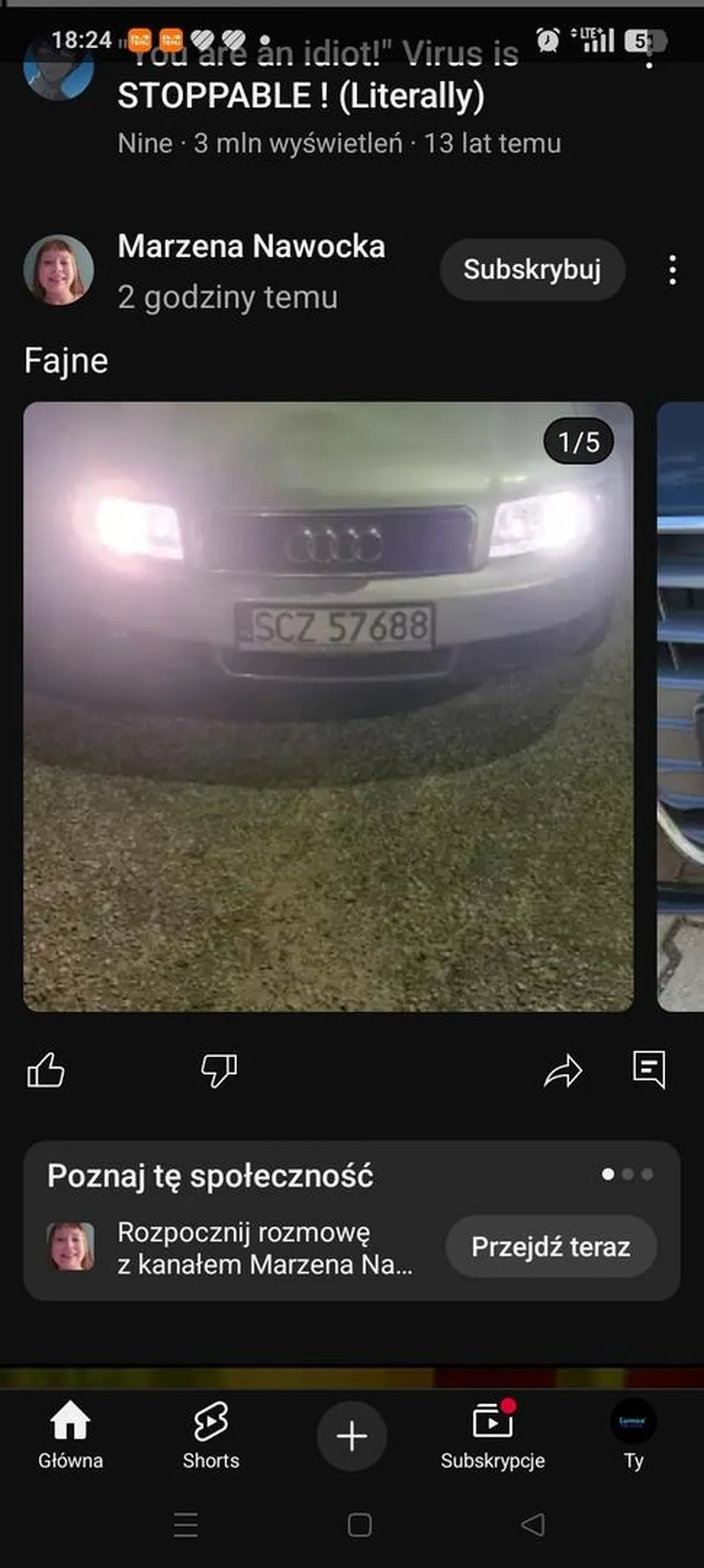 Ten chłopak który nagrywa na yt pod kontem "Marzena nawocka" przezywa i obraża mnie