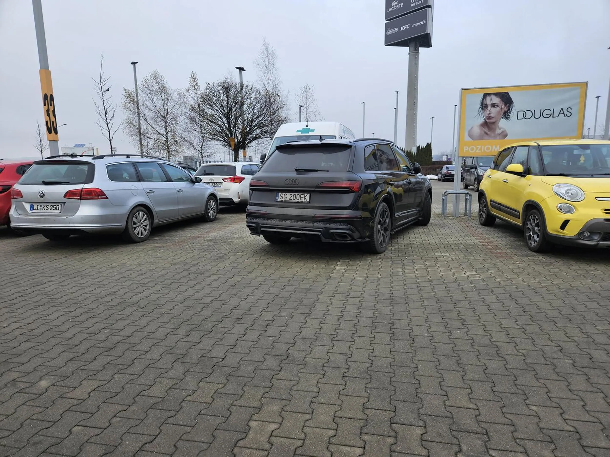 Mistrz parkowania, buc z Audi