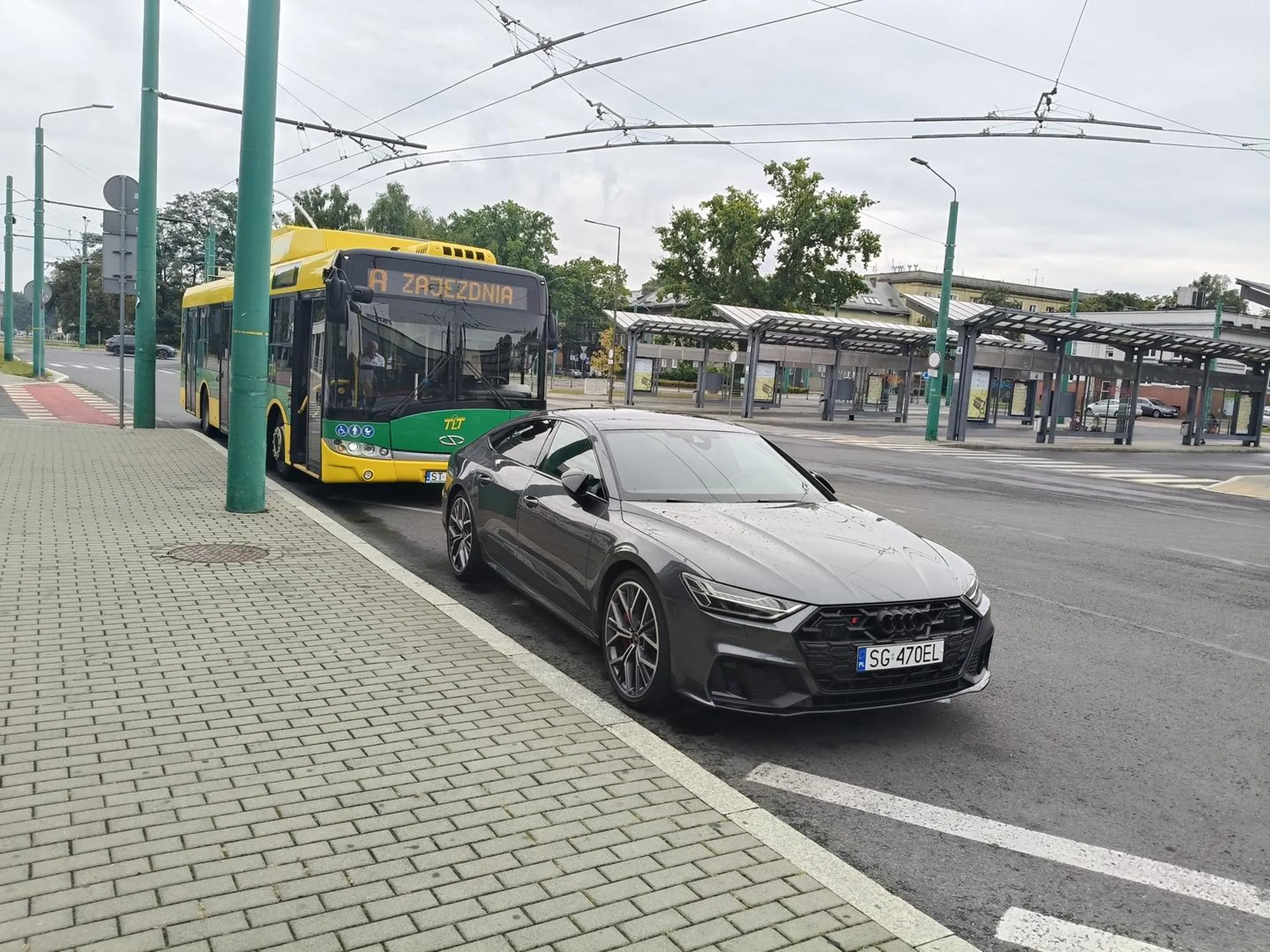 Identyfikuje się jako trolejbus. Gratulacje
