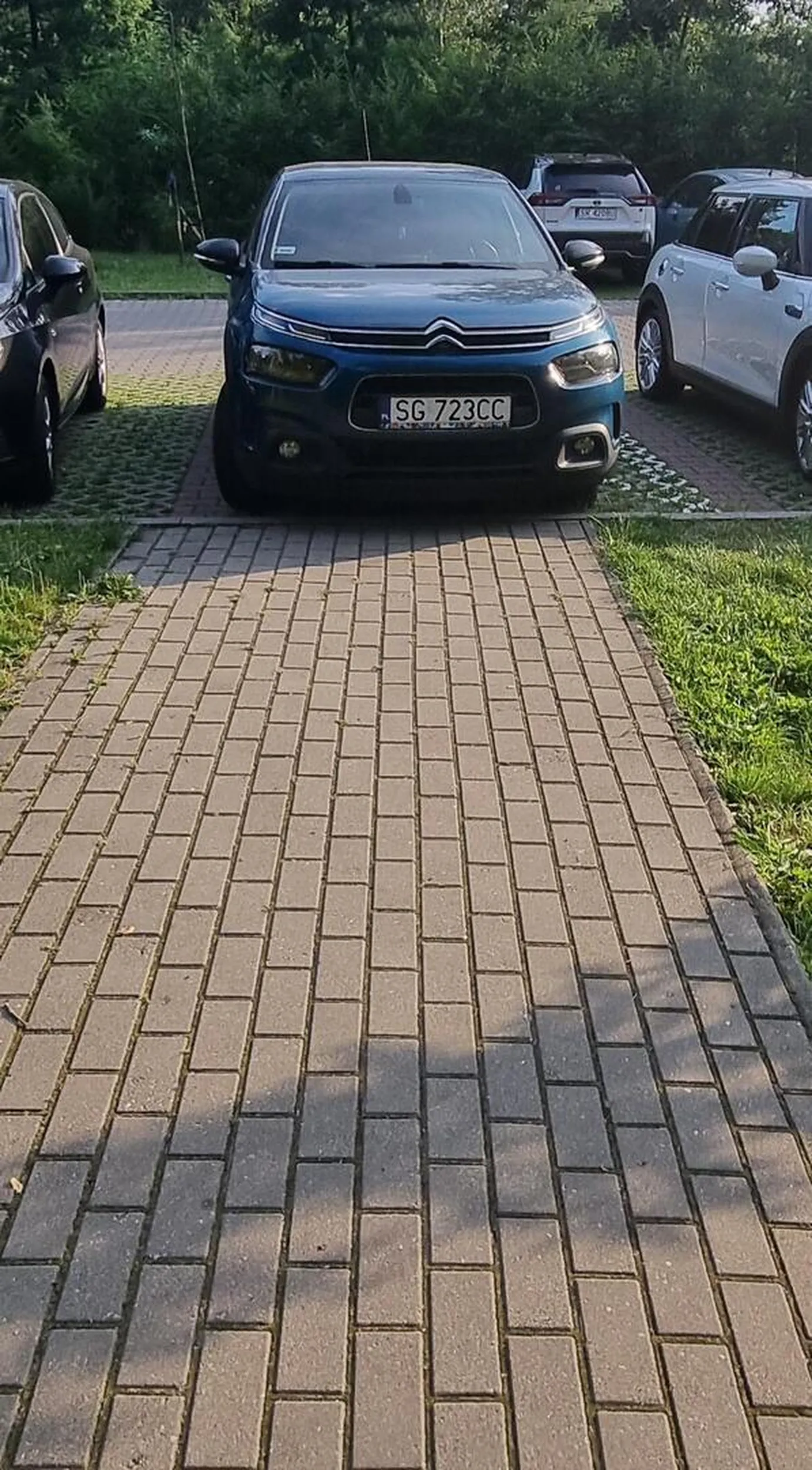 Ciesze się że przynajmniej właściciel miał blisko do auta.