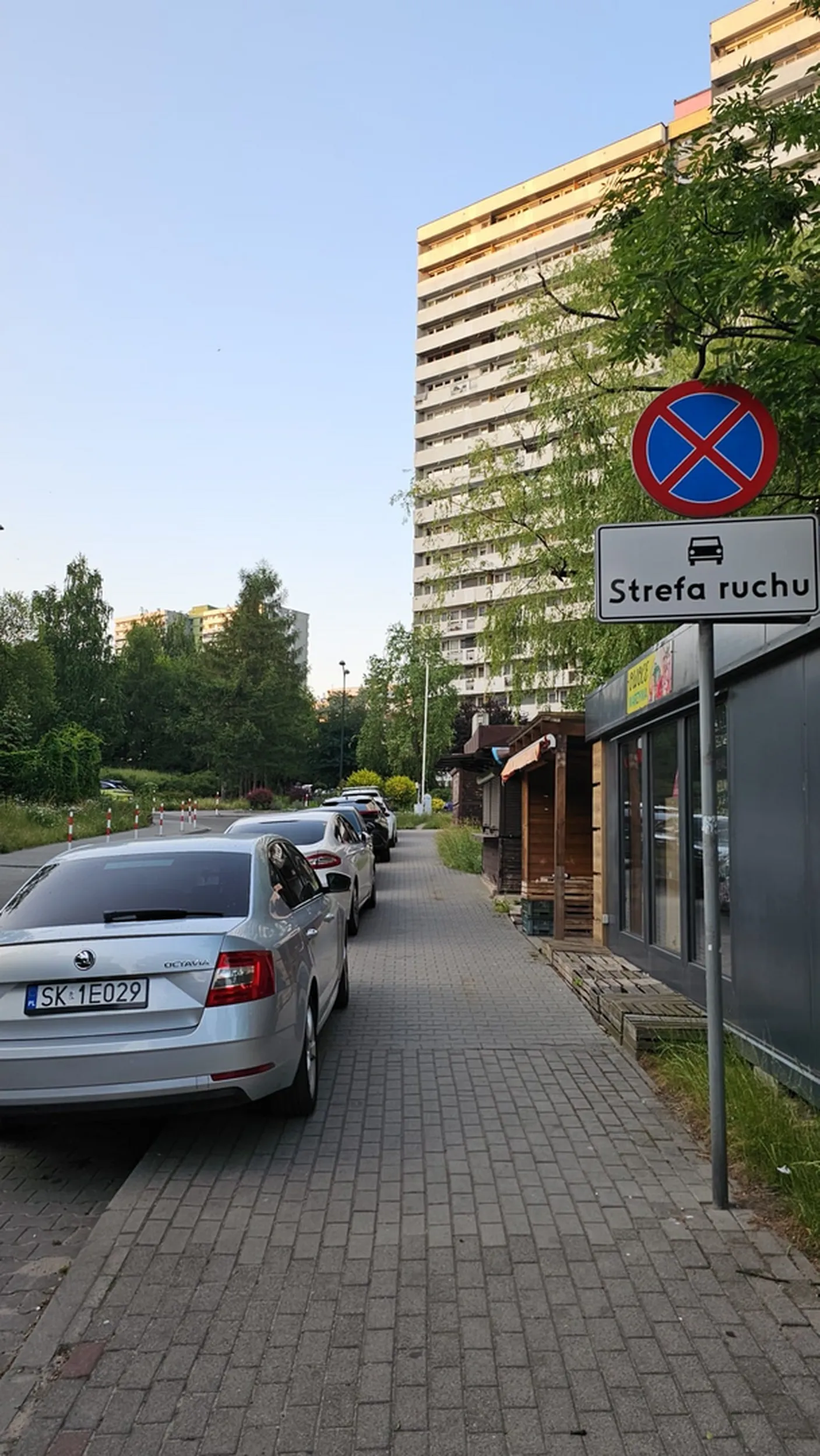 parkowanie na pałe tylko po to, żeby sobie meczyk pooglądać