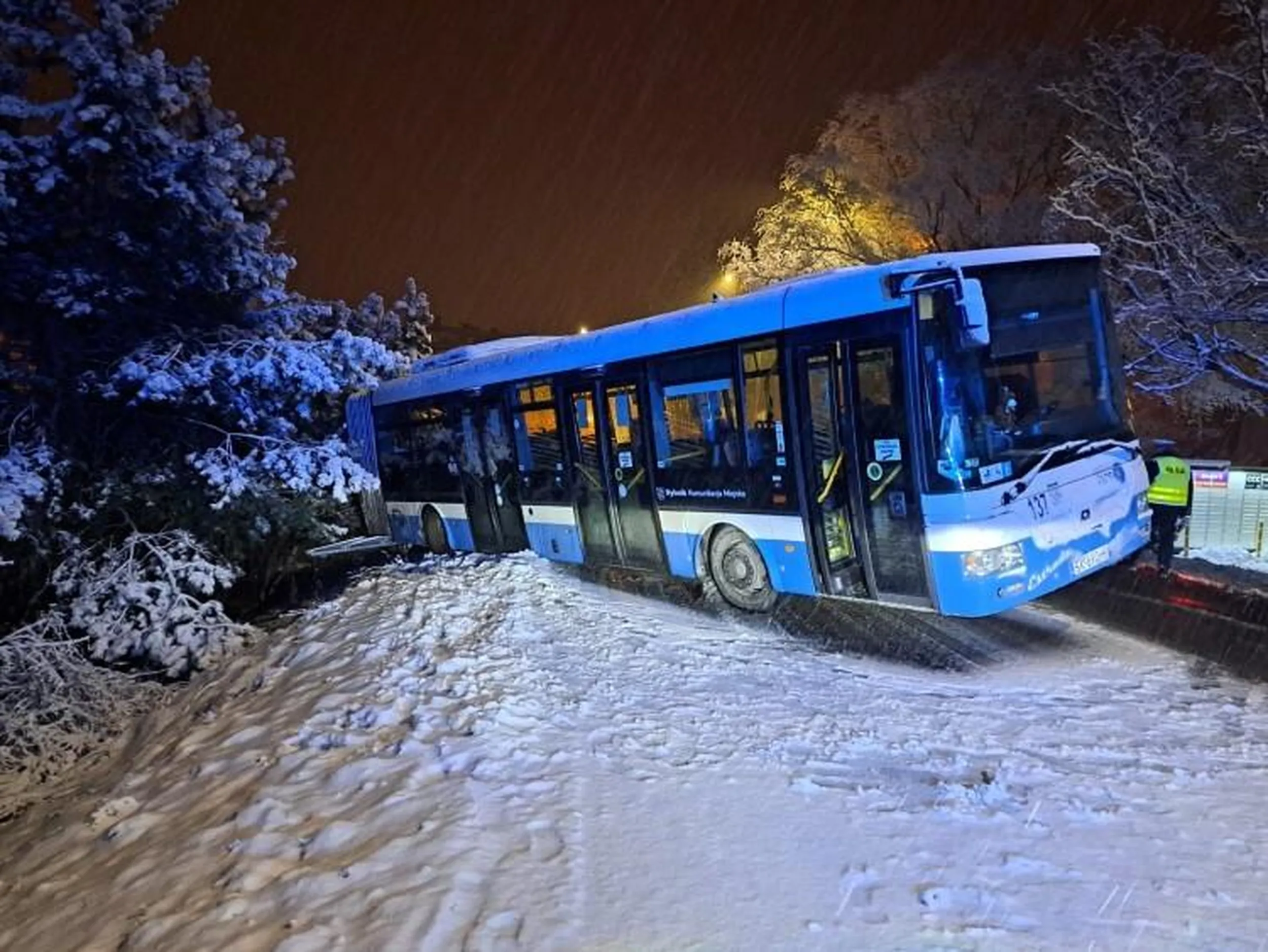 Masakra! co biedny pan kierowcą narobił podczas trudnych warunkach 2 stycznia