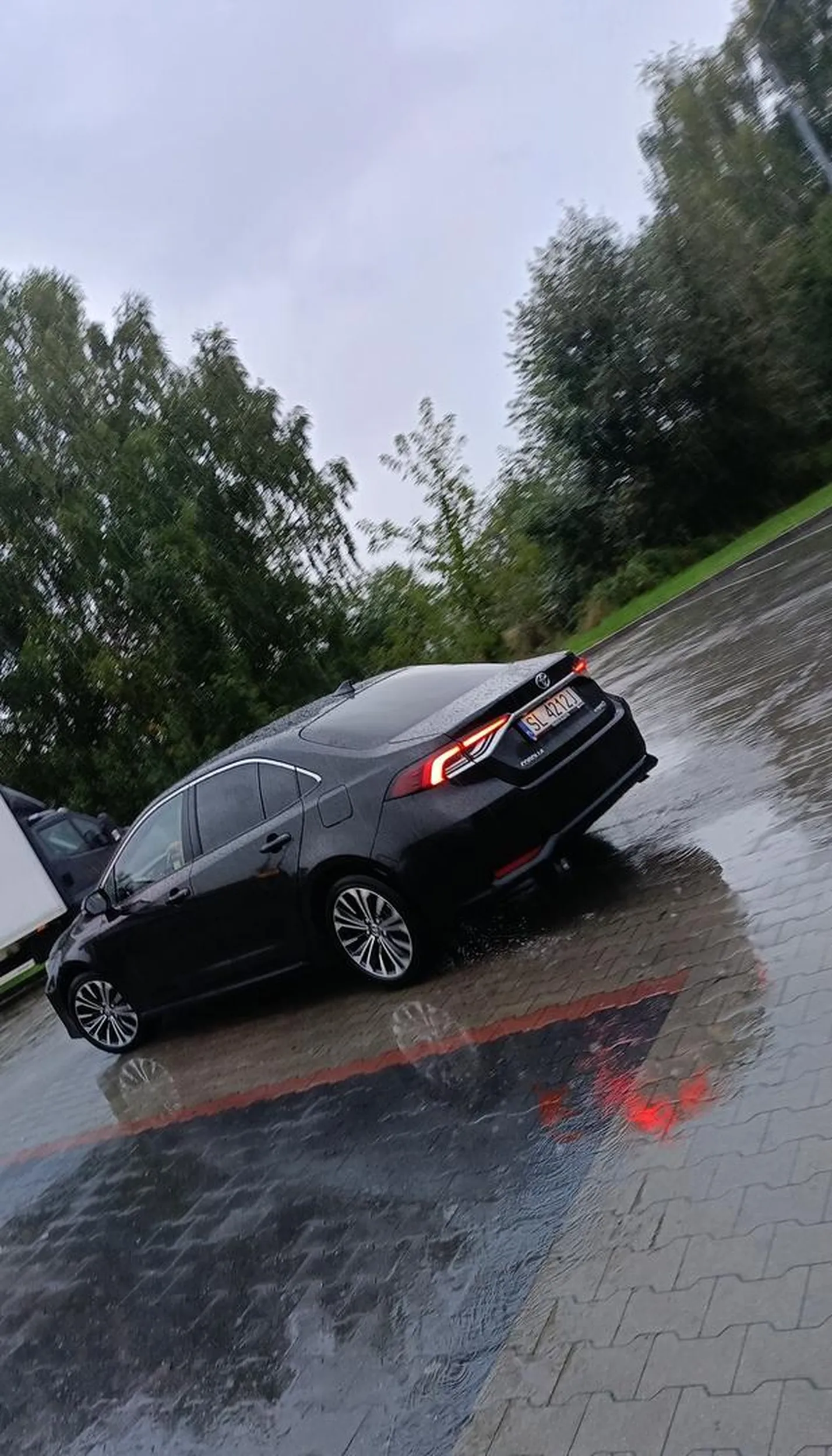 Prostak i cham. Gdy jechałam na parkingu to oto facet poruszający się tym samochodem o numerach SL 4212J uderzył w mój samochód. Tylko dlatego, że zahamowałam aby pani wyjechała z miejsca parkingowego. A cham poruszał się w tym momencie za mną. Później wsiadł do samochodu i podjechał pod mój i zaczął wyzywać mnie od goroli bo jędze na innych tablicach niż on ?